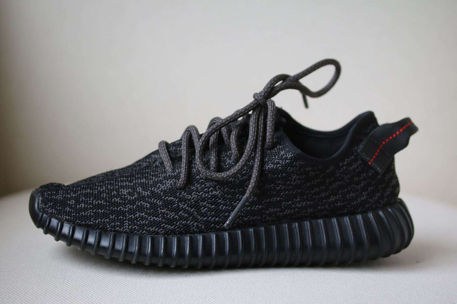 ADIDAS YEEZY BOOST 350 PIRATE BLACK SNEAKERS EU 38 UK 5 US 5.5 - Image 2