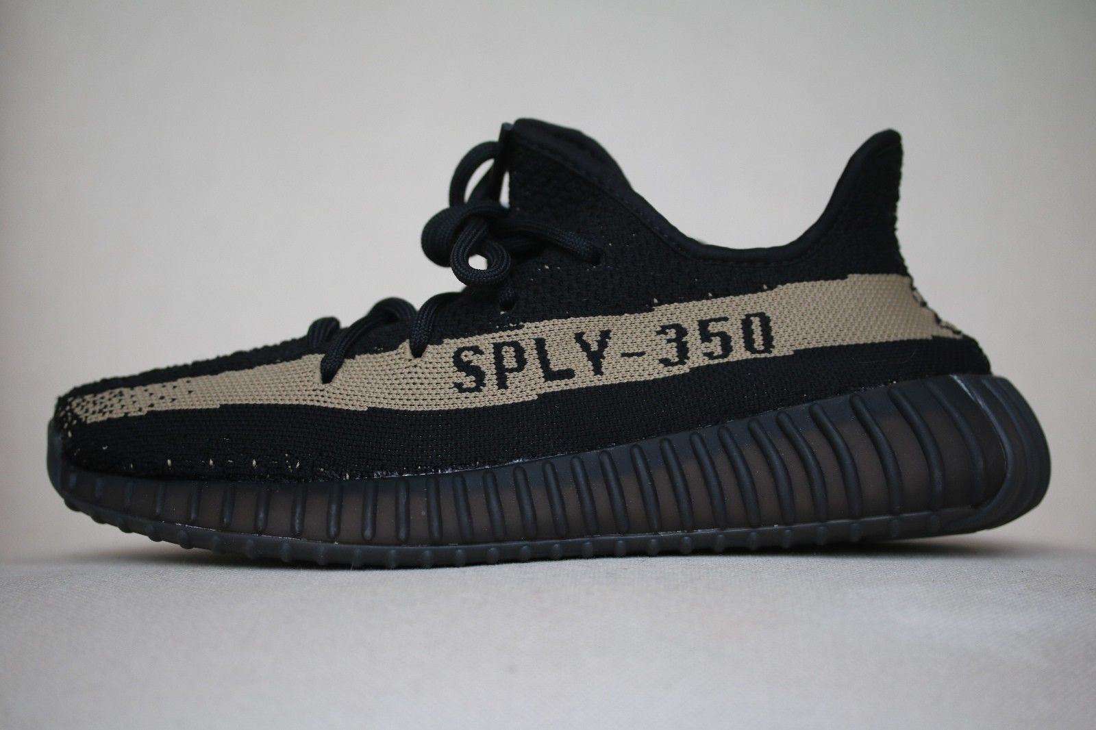 ADIDAS YEEZY BOOST 350 V2 BLACK AND GREEN SNEAKERS EU 40 UK 6.5 US 7 - Image 6