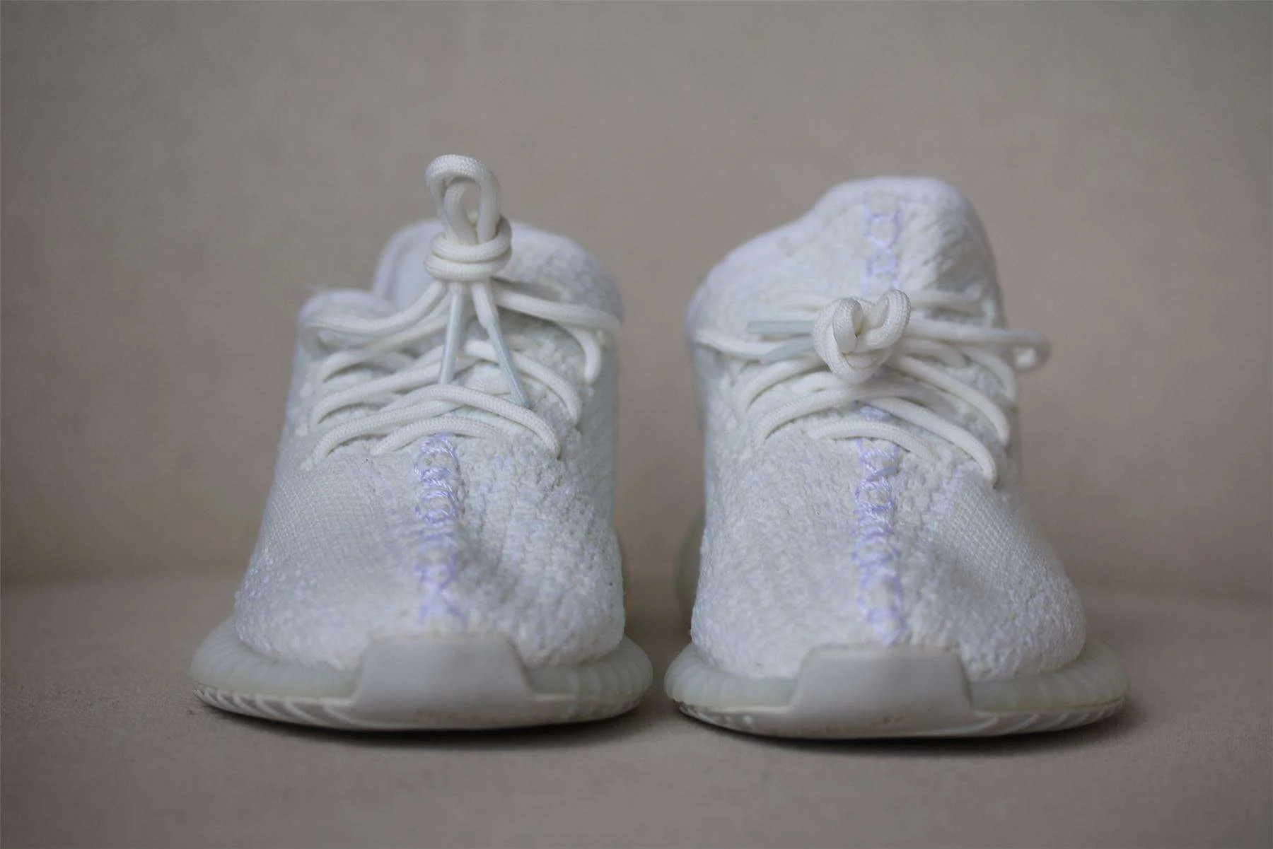 ADIDAS YEEZY KIDS BOOST 350 CREAM WHITE TRAINERS EU 25 UK 7.5 - Image 3