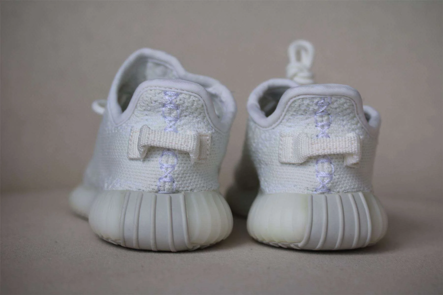 ADIDAS YEEZY KIDS BOOST 350 CREAM WHITE TRAINERS EU 25 UK 7.5 - Image 4