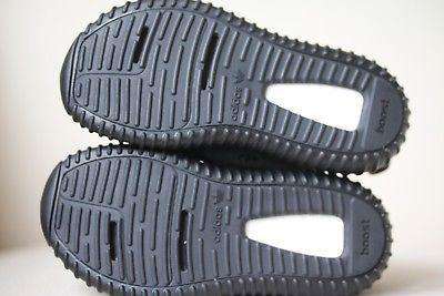 ADIDAS YEEZY KIDS BOOST 350 PIRATE BLACK TRAINERS EU 27 UK 9.5K - Image 5
