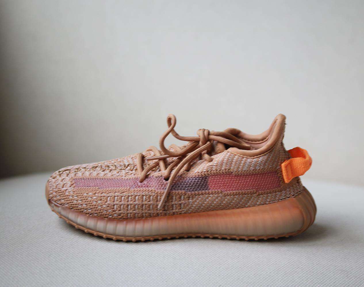 ADIDAS YEEZY KIDS BOOST 350 V2 CLAY SNEAKERS EU 28.5 UK 10.5 - Image 2