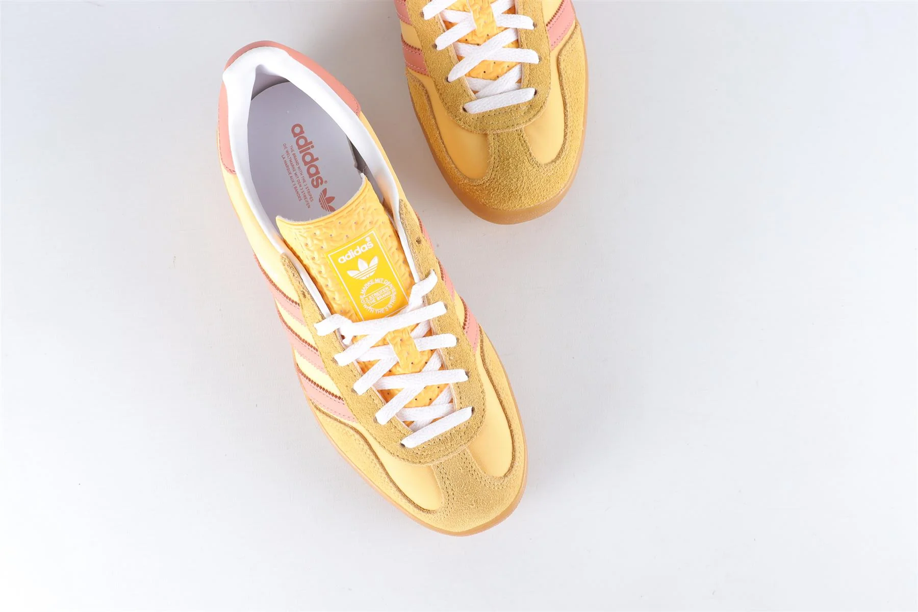 ADIDAS YELLOW GAZELLE SEMI SPARK WONDER CLAY SNEAKERS EU 38 1/3 UK 5.5 US 7 - Image 4