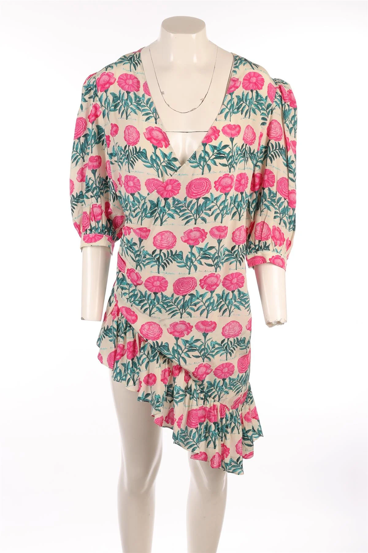 ADRIANA DEGREAS MULTI SILK MINI DRESS MEDIUM-LARGE - Image 2