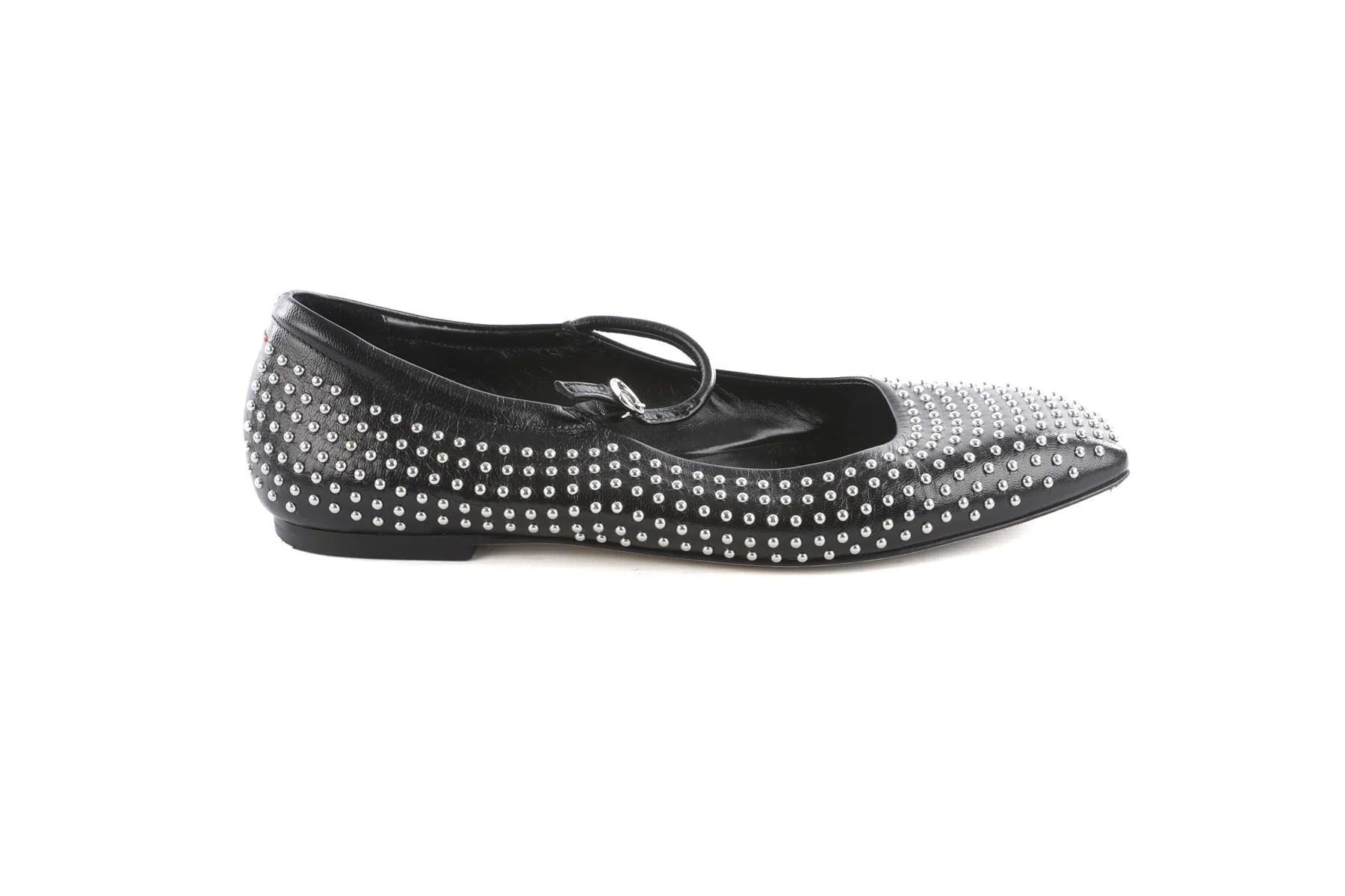 Aeyde Black Leather Ballet Flats EU 39 UK 6 US 9 - Image 2