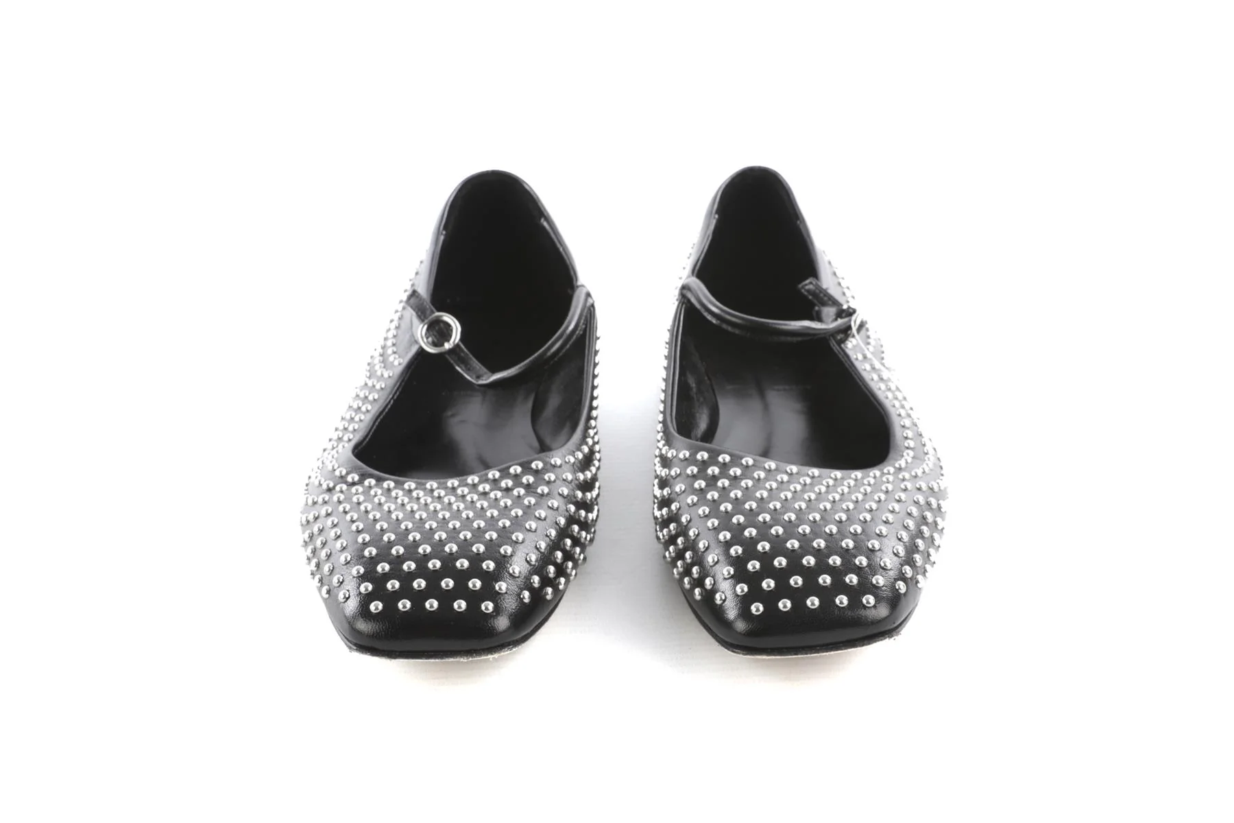 Aeyde Black Leather Ballet Flats EU 39 UK 6 US 9 - Image 3