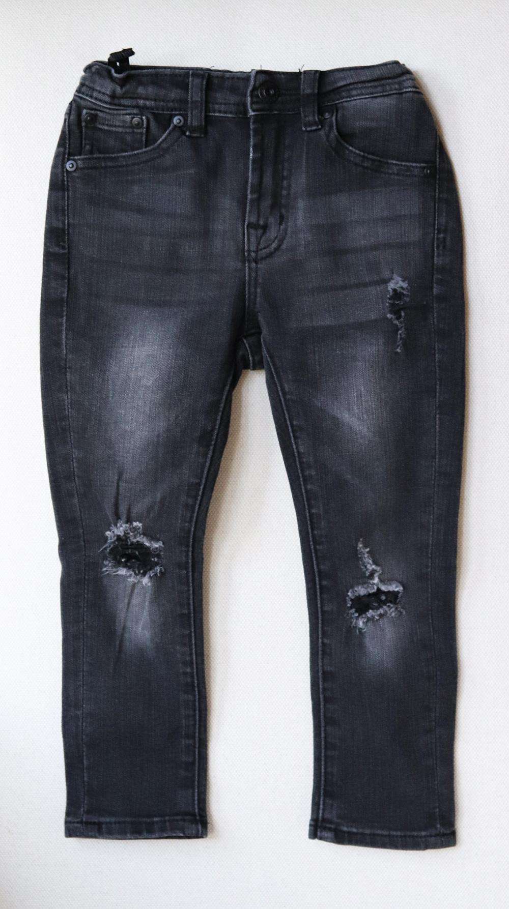 AG ADRIANO GOLDSCHMIED KIDS UNISEX DISTRESSED SKINNY JEANS 3 YEARS - Image 2