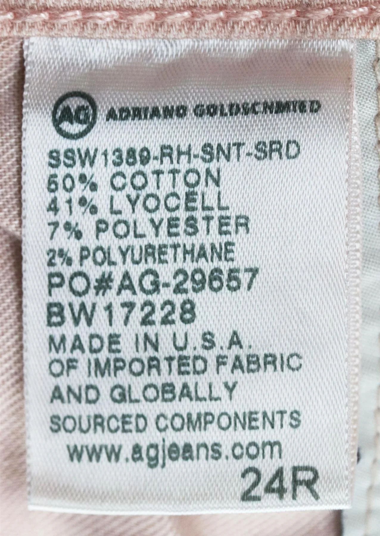 AG ADRIANO GOLDSCHMIED LEGGING ANKLE DISTRESSED MID RISE SKINNY JEANS W24 UK 6 - Image 5