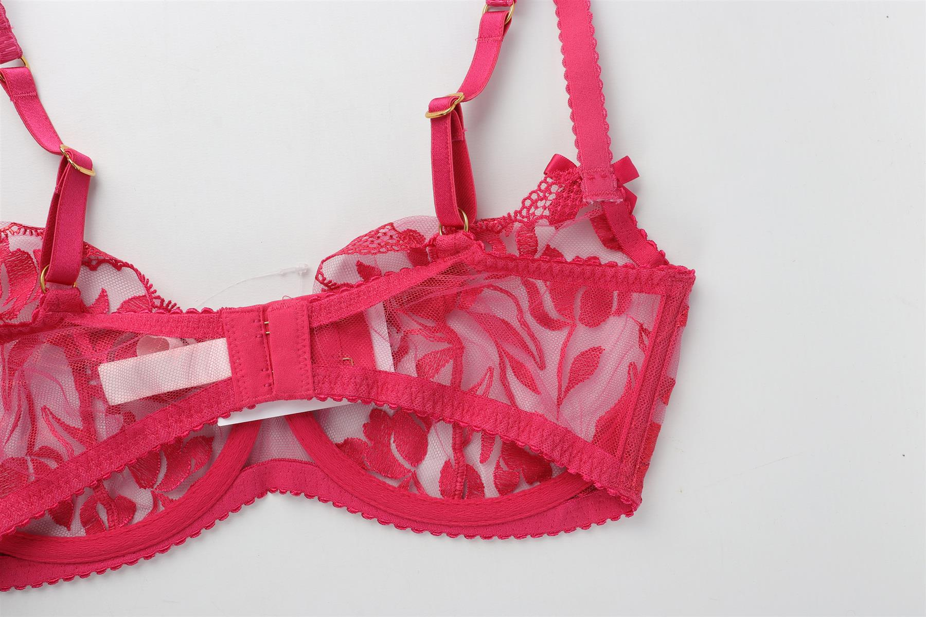 AGENT PROVOCATEUR PINK BRA AND THONG SET UK 34 DD/2 - Image 6