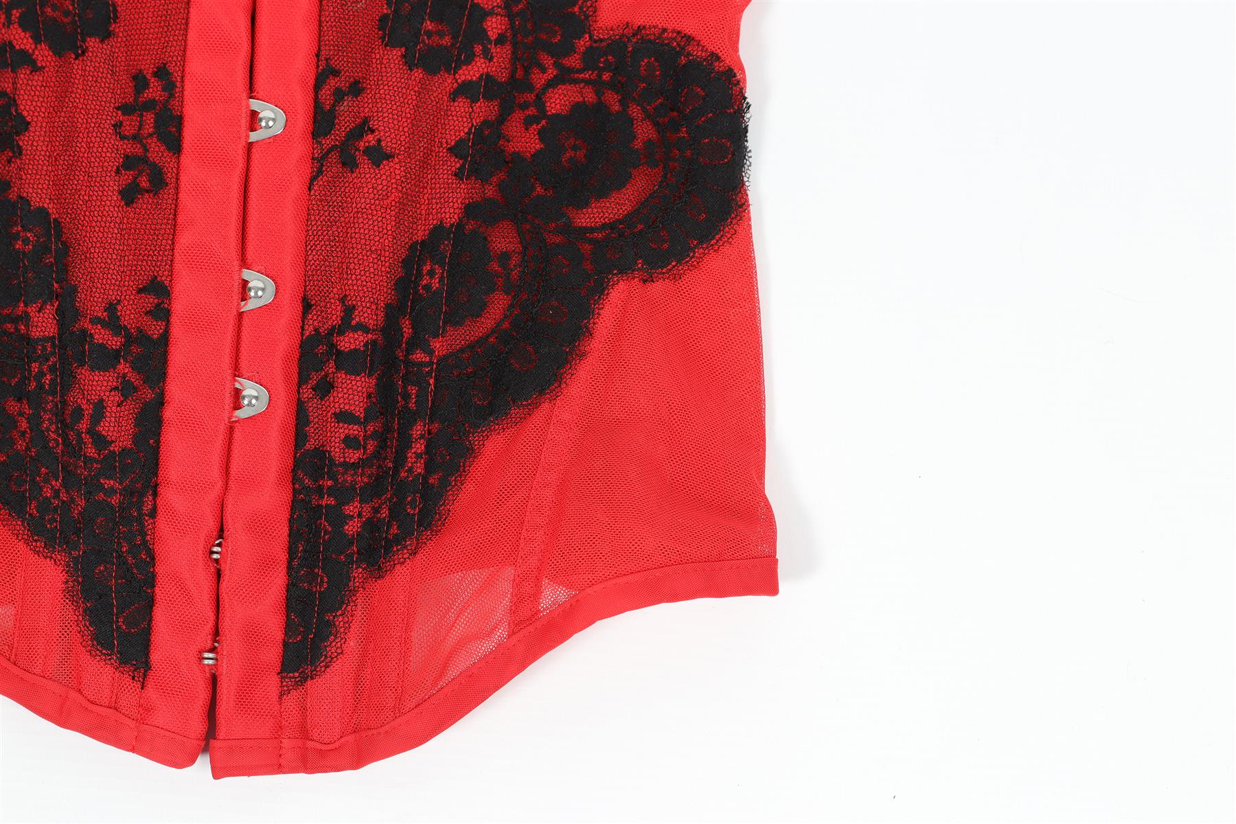 AGENT PROVOCATEUR RED MESH CORSET SMALL A-B - Image 4