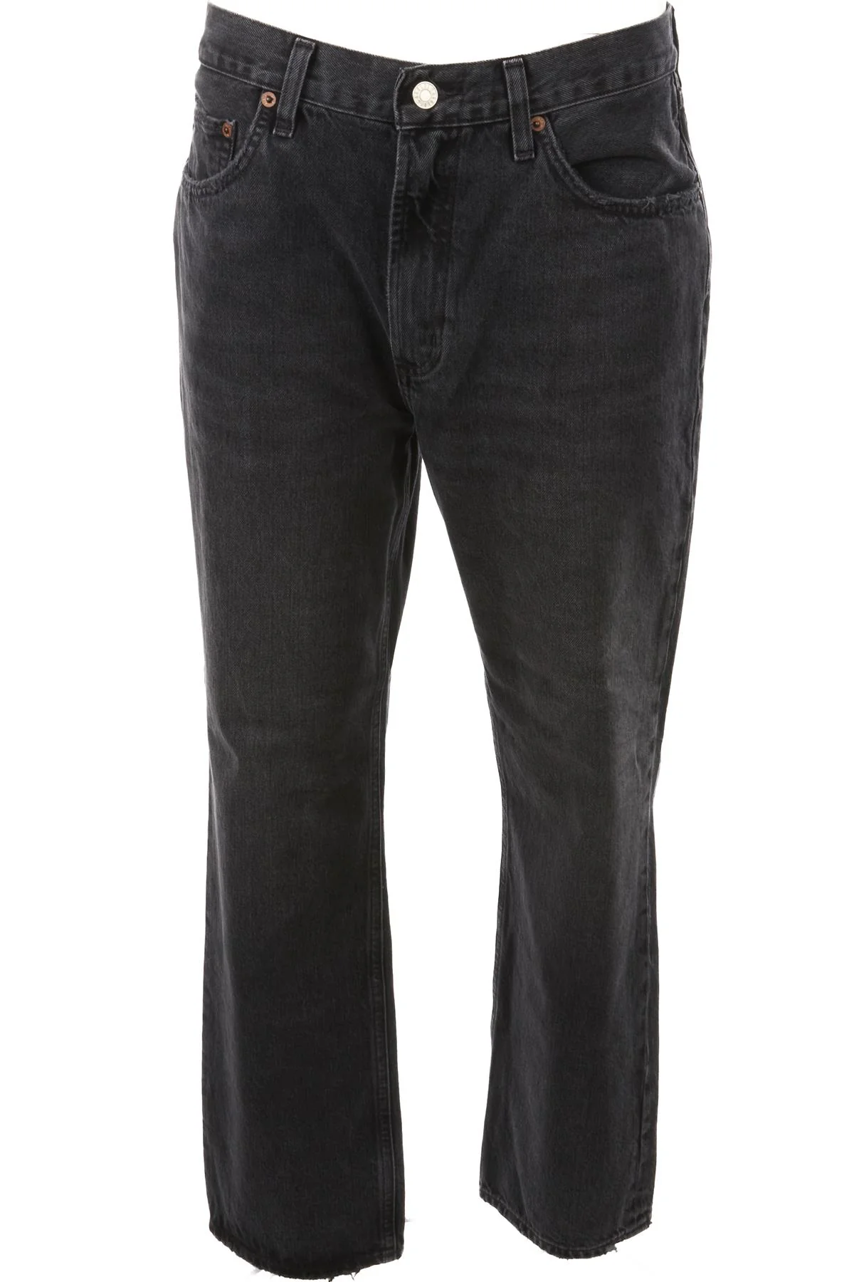 AGOLDE BLACK HIGH RISE STRAIGHT LEG JEANS W30