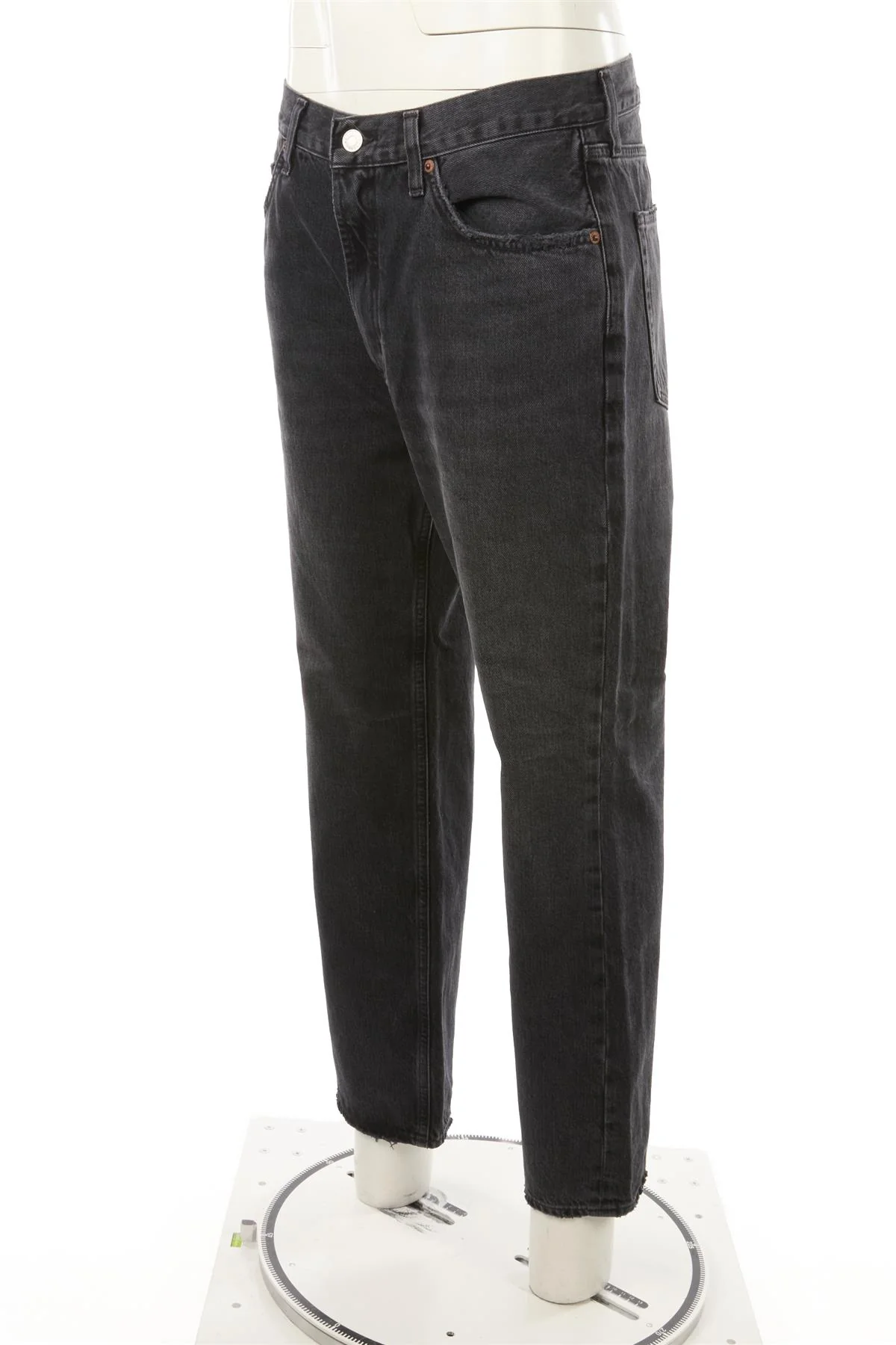 AGOLDE BLACK HIGH RISE STRAIGHT LEG JEANS W30 - Image 3