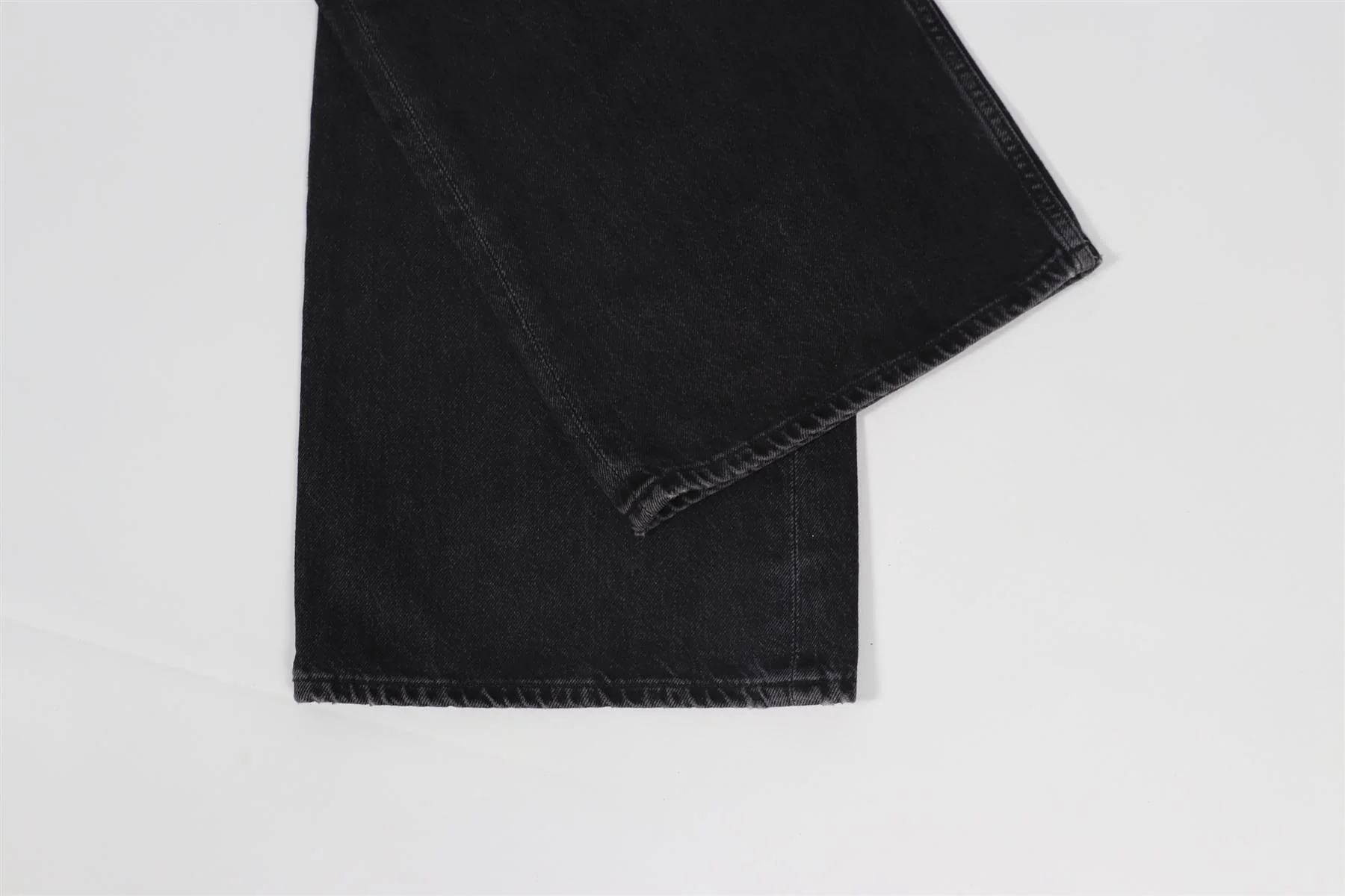 AGOLDE BLACK WIDE LEG JEANS W 24 UK 6 - Image 5
