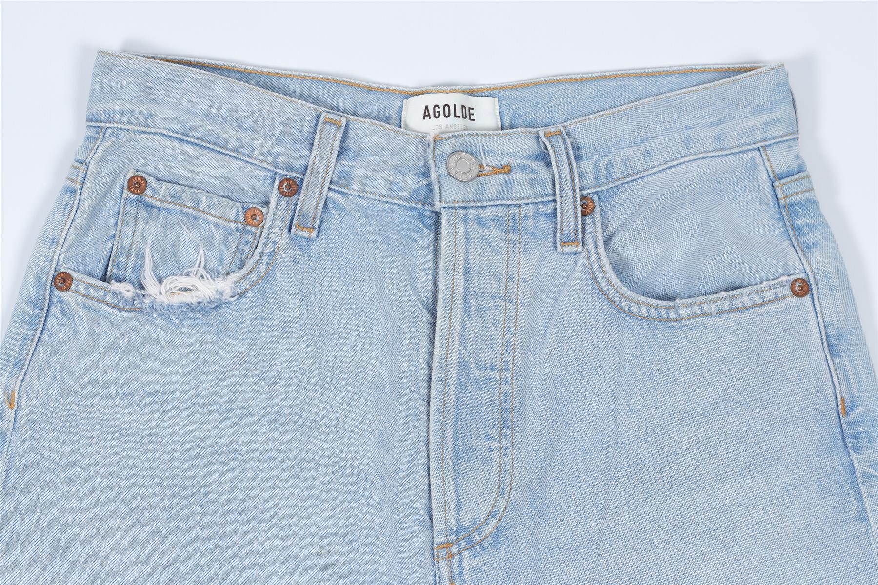 AGOLDE BLUE DENIM JEANS W23 UK 4 - Image 3