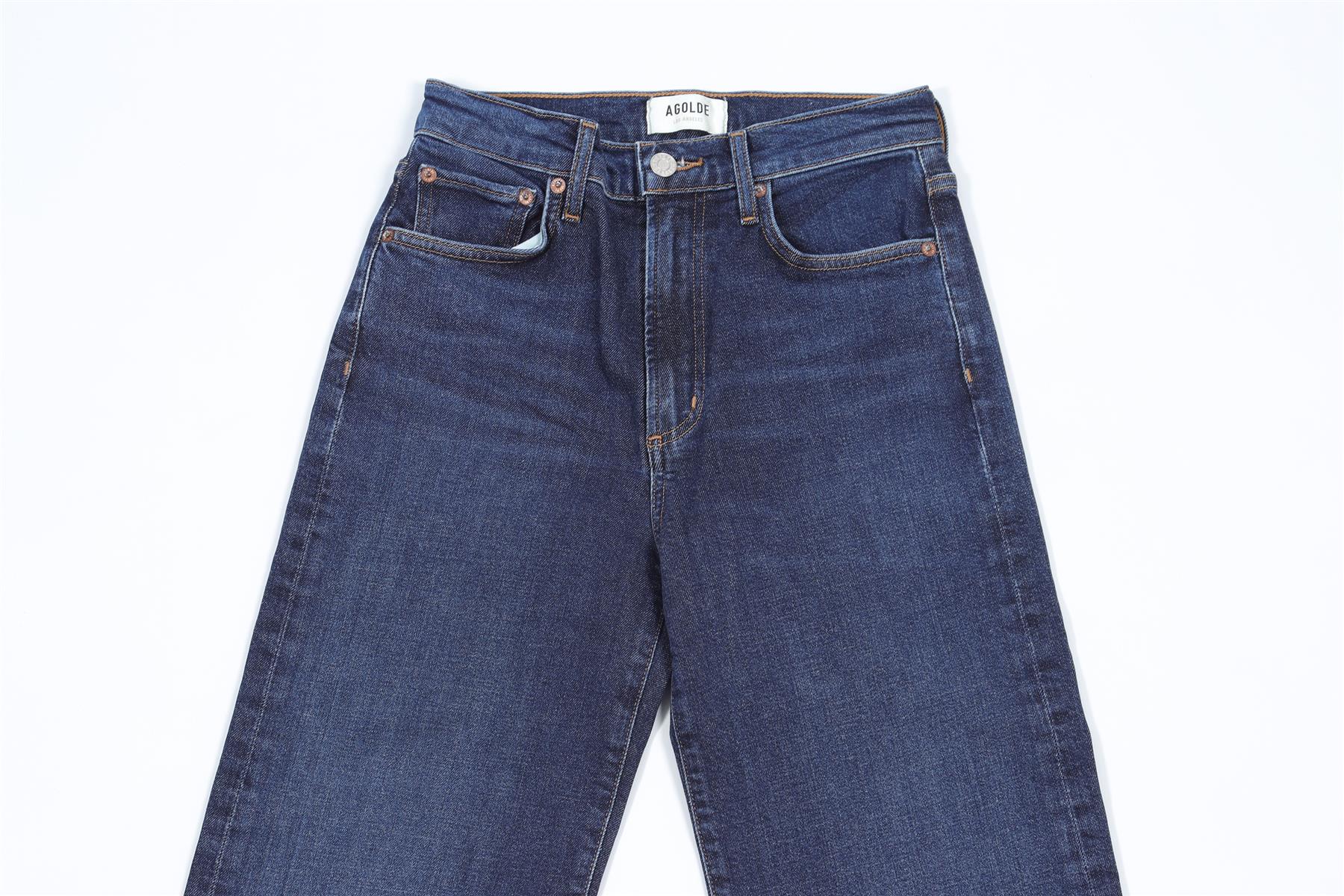 AGOLDE BLUE DENIM JEANS W24 UK 6 - Image 3