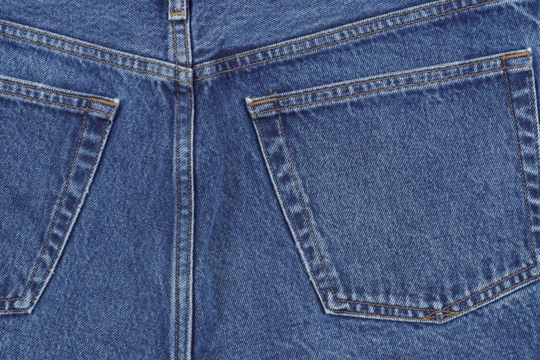 AGOLDE BLUE HIGH RISE DENIM SHORTS W30 UK 12 - Image 5