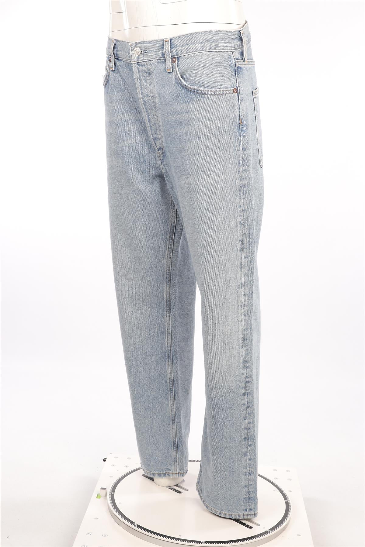 AGOLDE BLUE HIGH RISE STRAIGHT LEG JEANS W29 UK 10-12 - Image 3