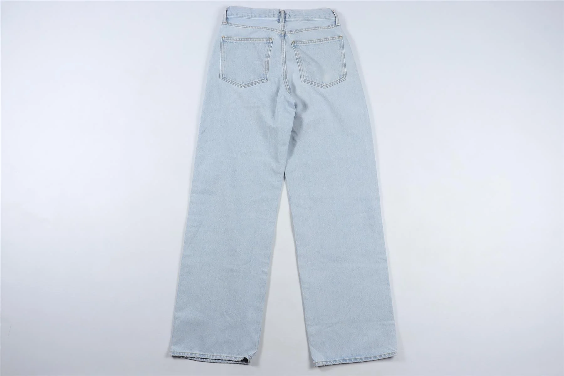 AGOLDE BLUE HIGH RISE WIDE LEG JEANS W23 UK 4 - Image 4