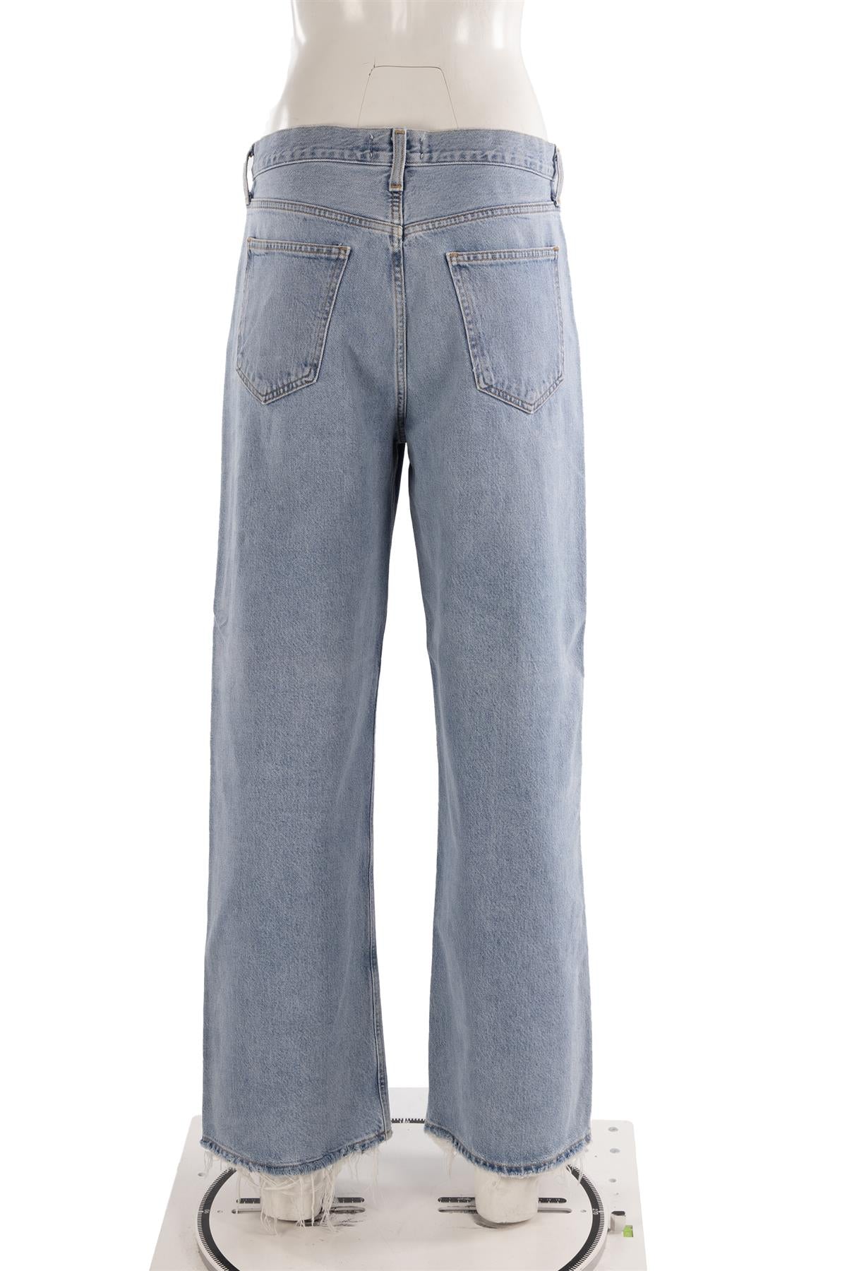 AGOLDE BLUE HIGH RISE WIDE LEG JEANS W28 UK 10 - Image 4