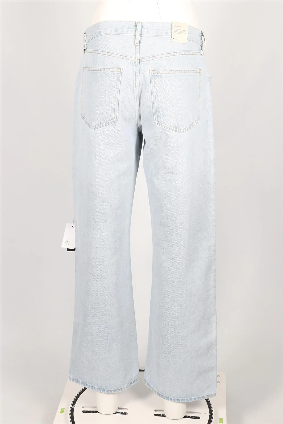 Agolde Blue Low Rise Straight Leg Jeans W28 UK 10 - Image 4