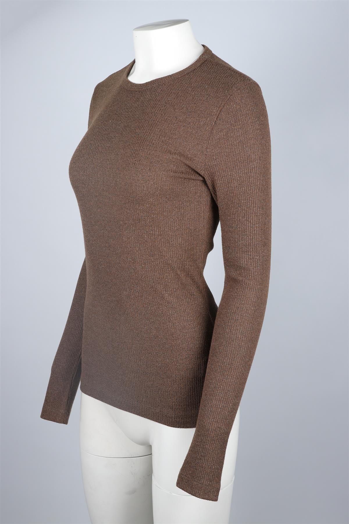 AGOLDE BROWN COTTON TOP MEDIUM - Image 3