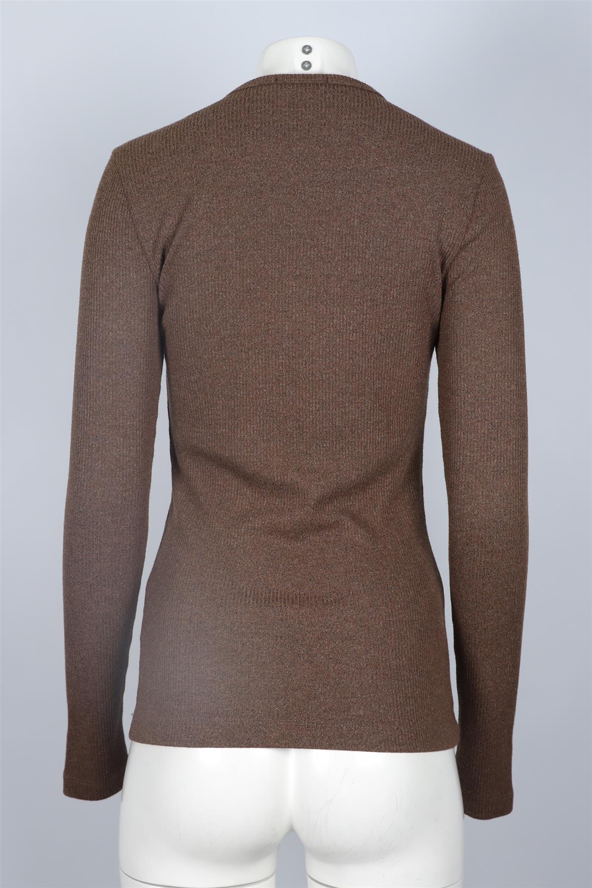 AGOLDE BROWN COTTON TOP MEDIUM - Image 4