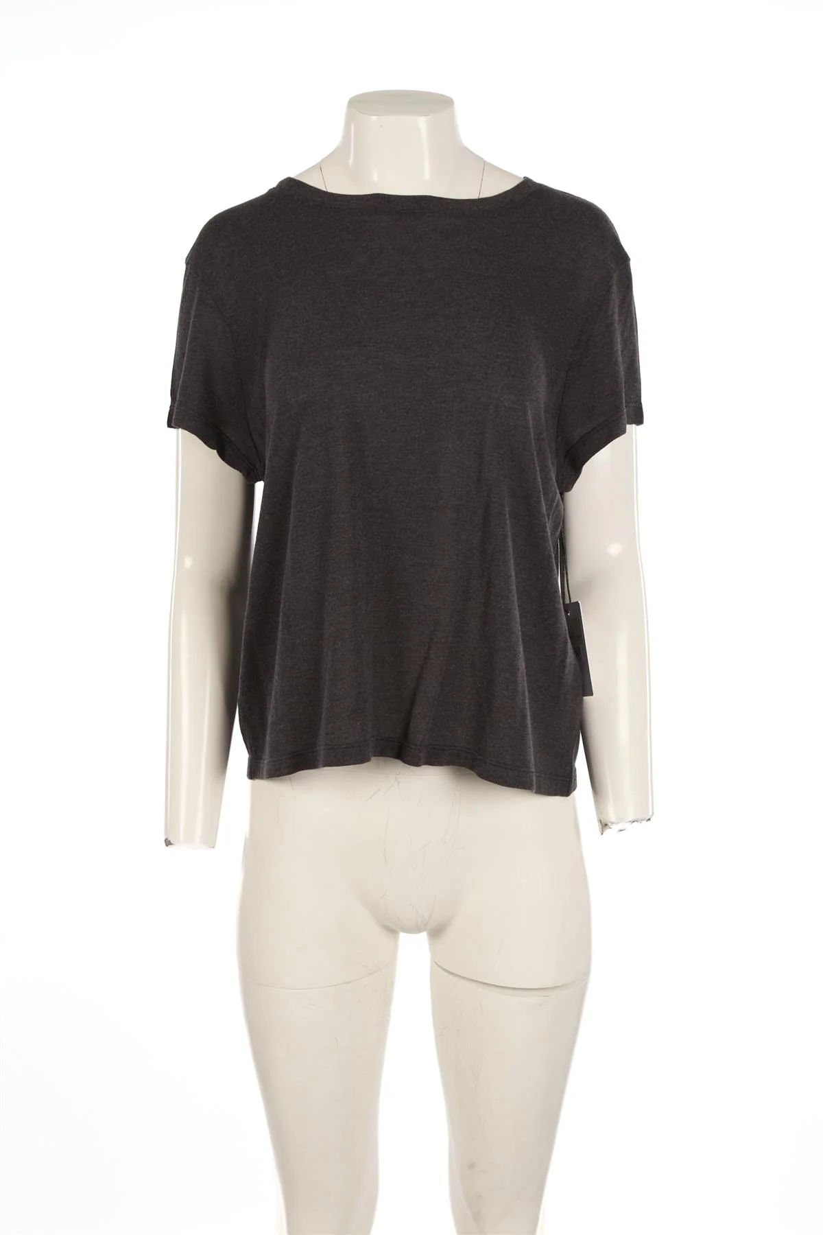 AGOLDE GREY JERSEY T-SHIRT LARGE - Image 2