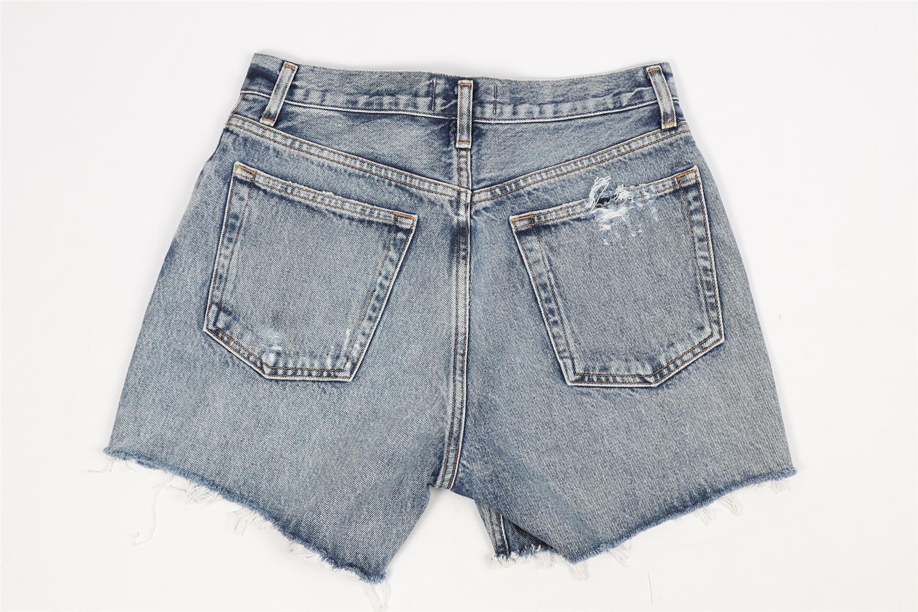 AGOLDE HIGH RISE DENIM SHORTS W27 UK 8-10 - Image 4