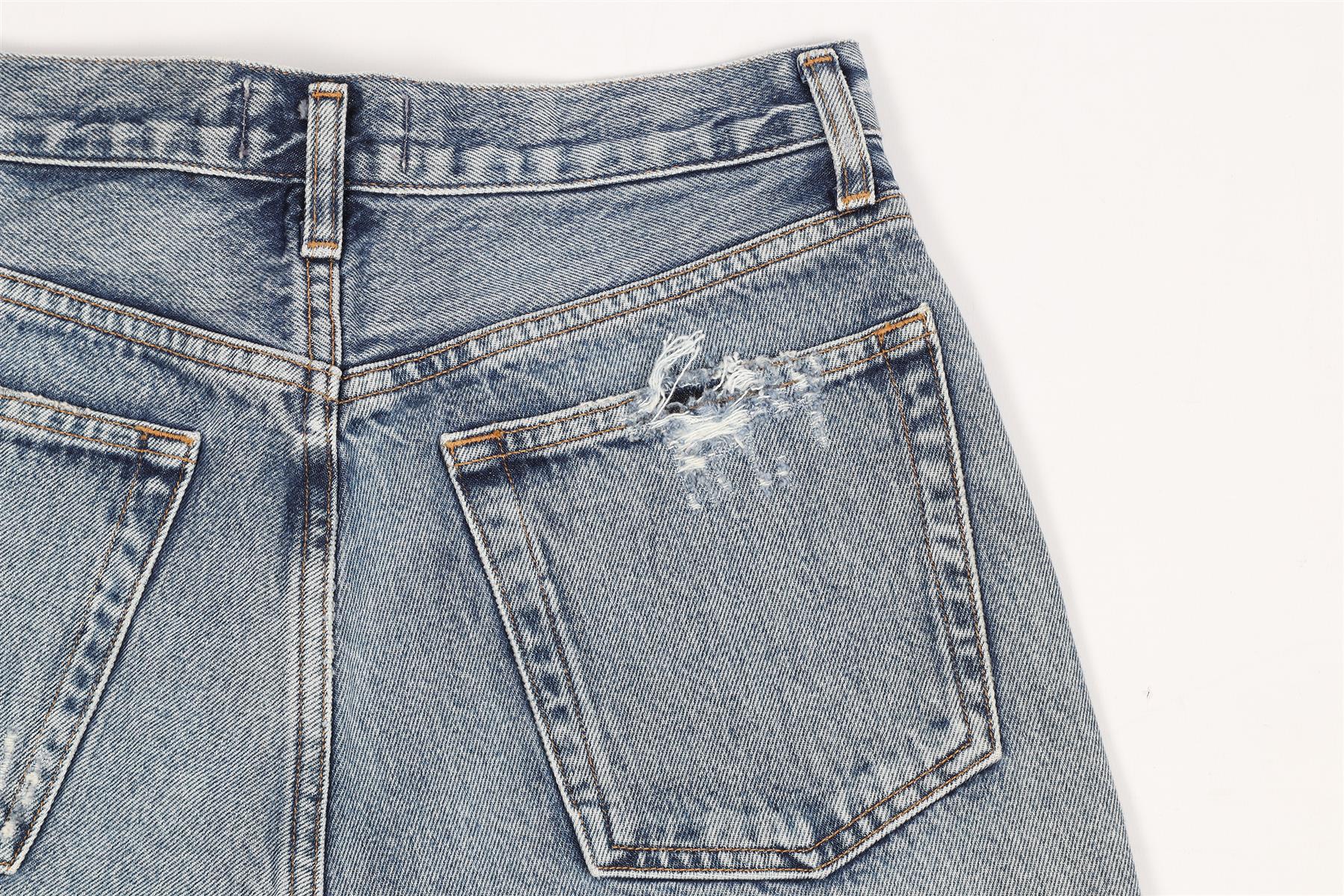 AGOLDE HIGH RISE DENIM SHORTS W27 UK 8-10 - Image 5