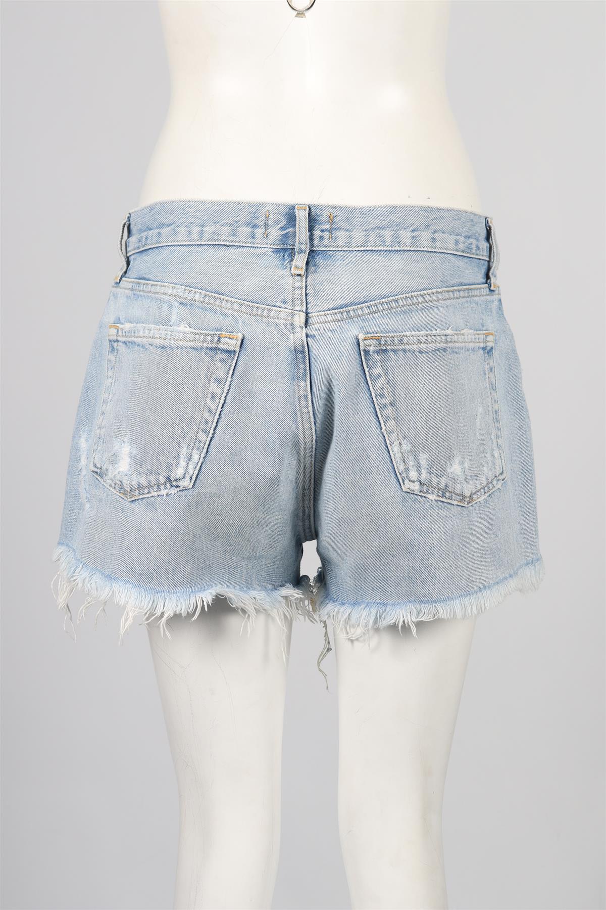 AGOLDE HIGH RISE DENIM SHORTS W28 UK 10 - Image 4