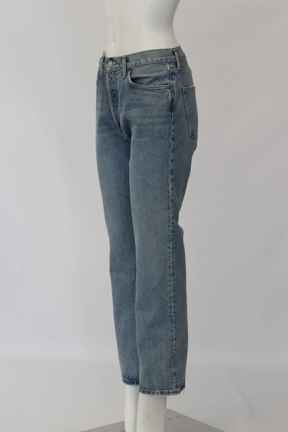 AGOLDE HIGH RISE STRAIGHT LEG JEANS W27 UK 8/10 - Image 3