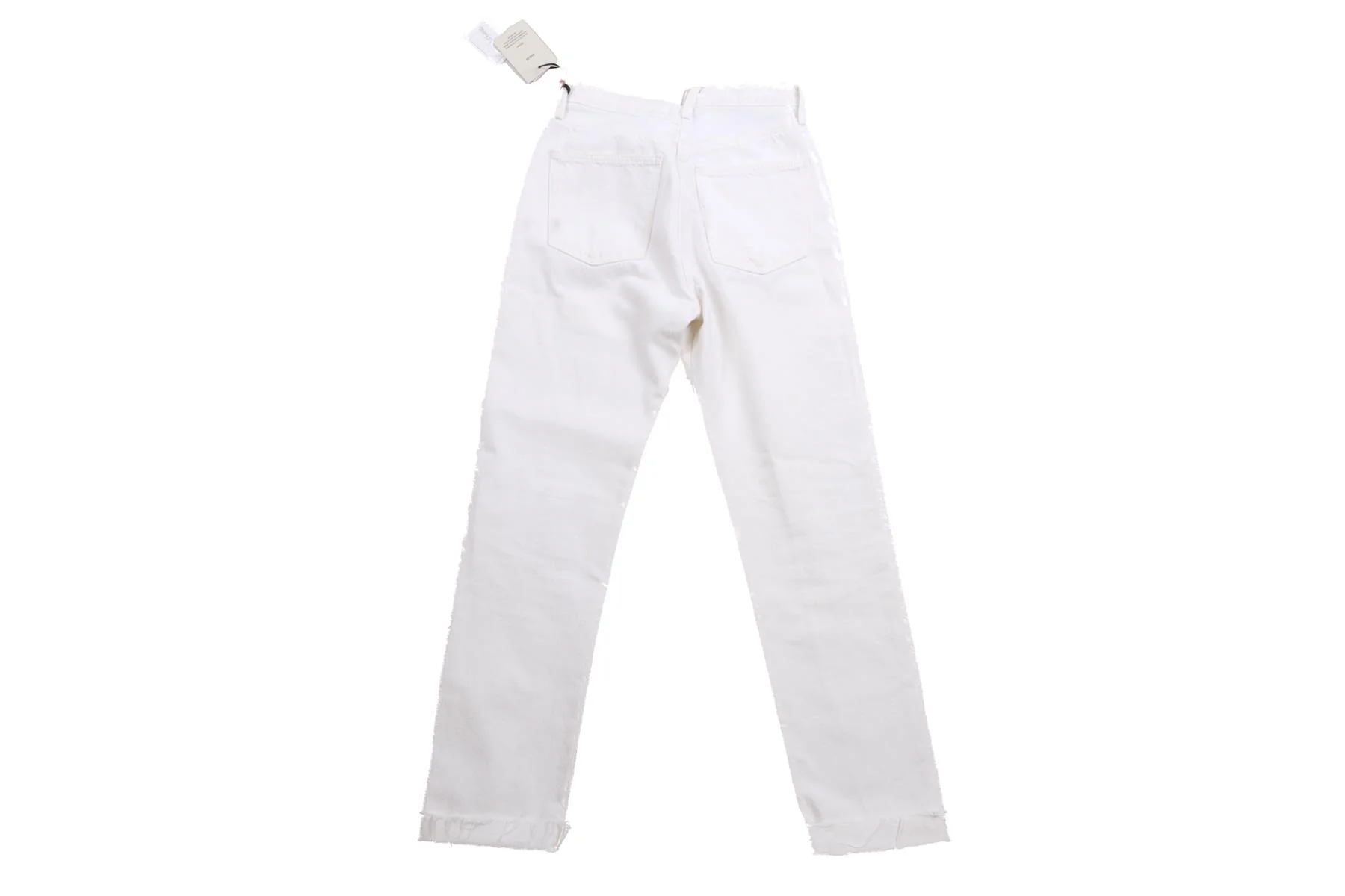 AGOLDE WHITE HIGH RISE STRAIGHT LEG JEANS W25 UK 6-8 - Image 4