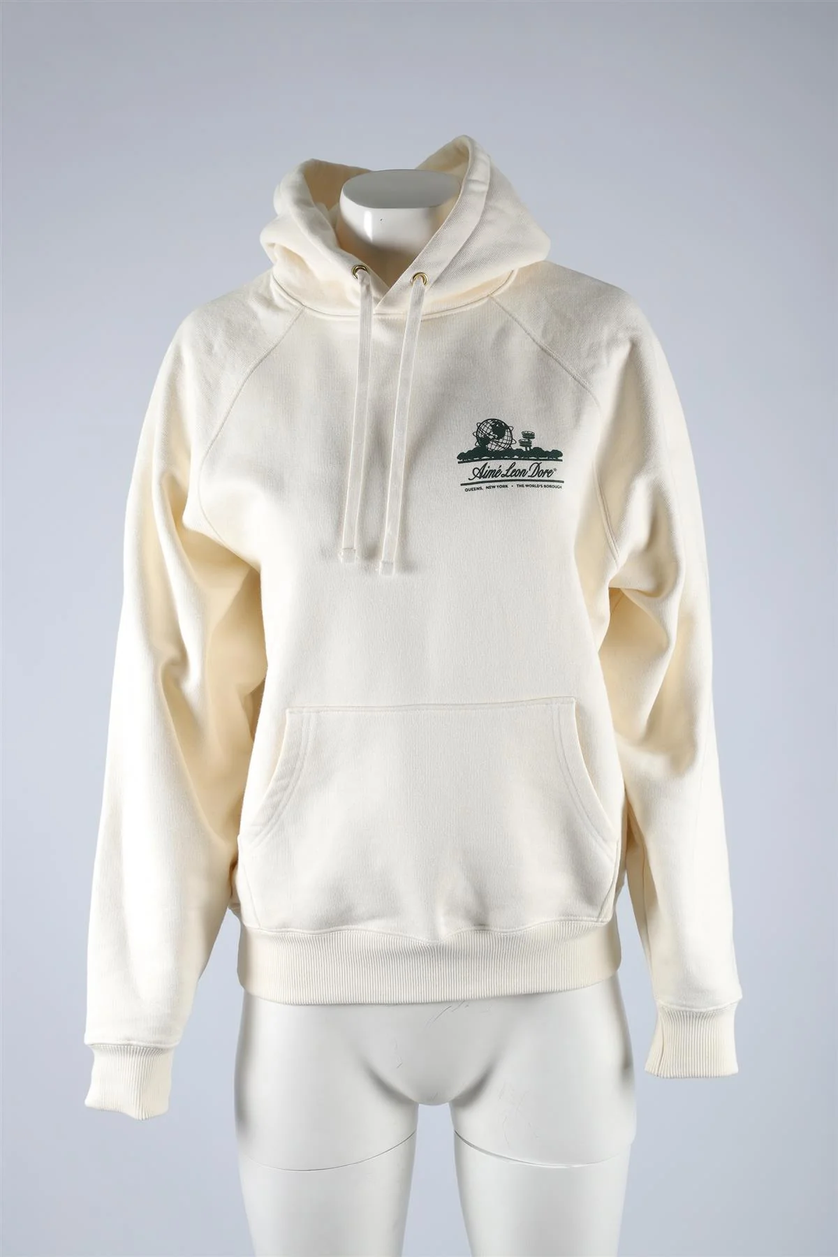 AIMÉ LEON DORE WHITE COTTON HOODIE SMALL - Image 2