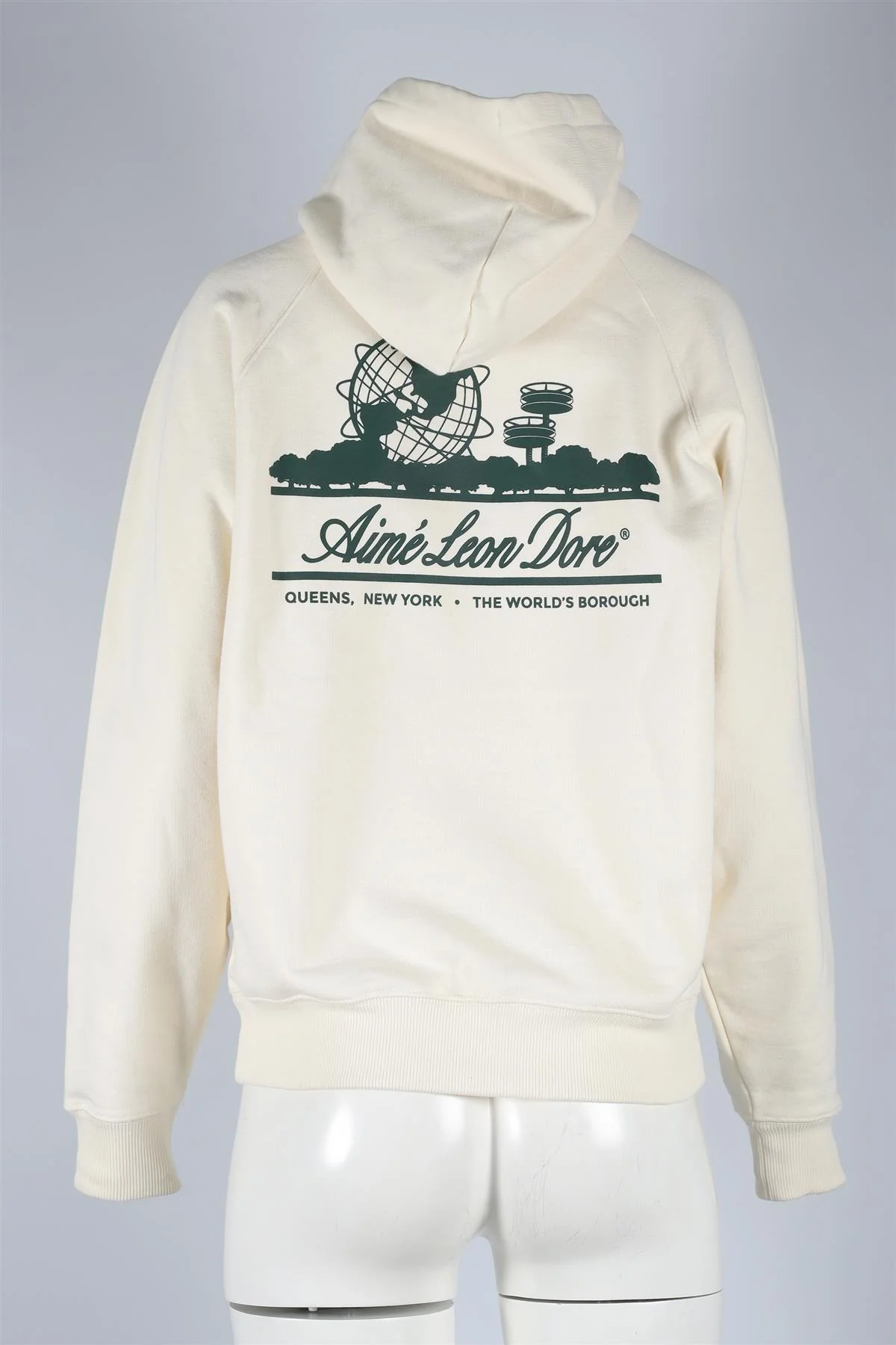 AIMÉ LEON DORE WHITE COTTON HOODIE SMALL - Image 4