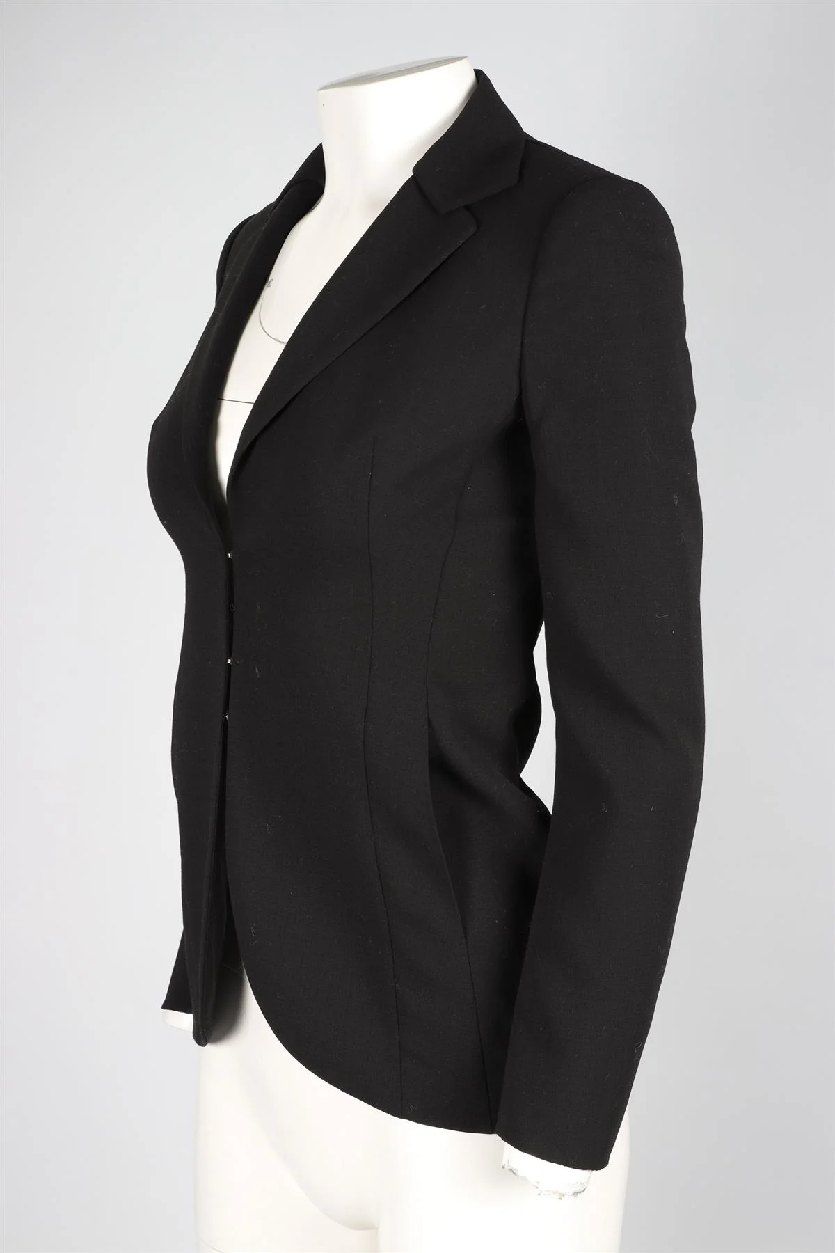 AKRIS BLACK WOOL BLAZER US 2 UK 6 - Image 3