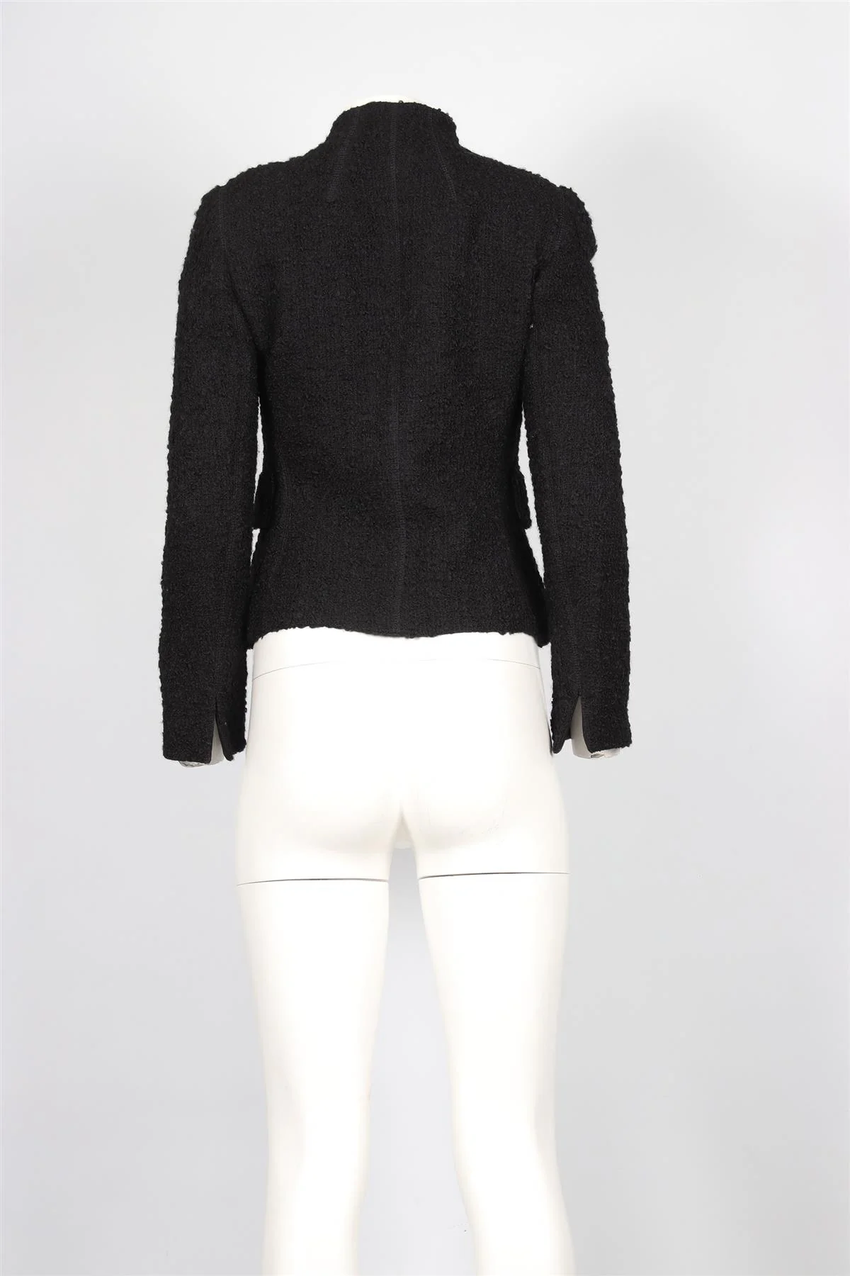AKRIS BLACK WOOL JACKET FR 38 UK 10 - Image 4