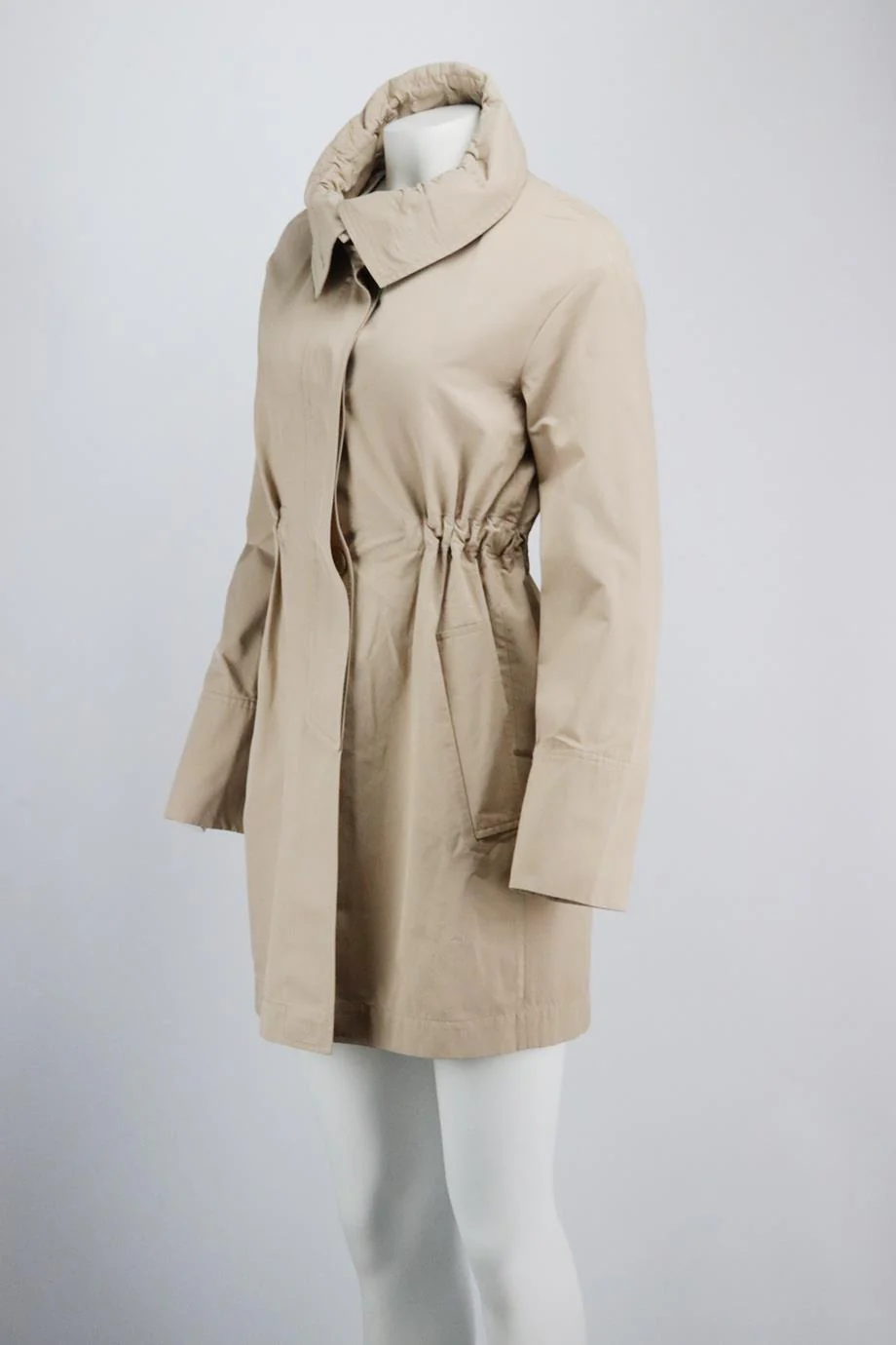 AKRIS COTTON PARKA COAT US 4 UK 8 - Image 3
