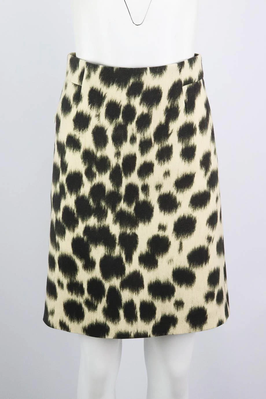 AKRIS PRINTED WOOL BLEND SKIRT US 4 UK 8 - Image 2
