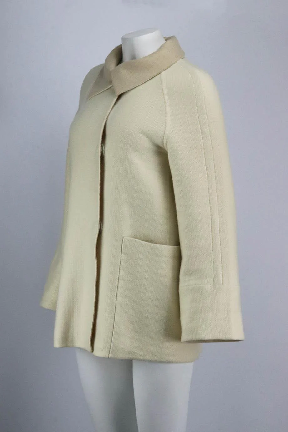 AKRIS REVERSIBLE CASHMERE AND WOOL BLEND COAT US 4 UK 8 - Image 6