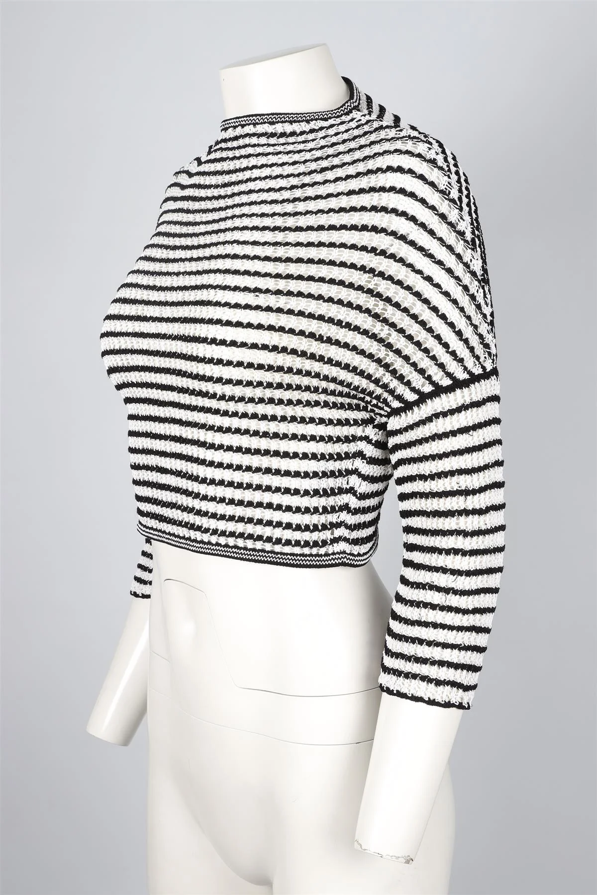ALAÏA BLACK COTTON TOP FR 36 UK 8 - Image 3