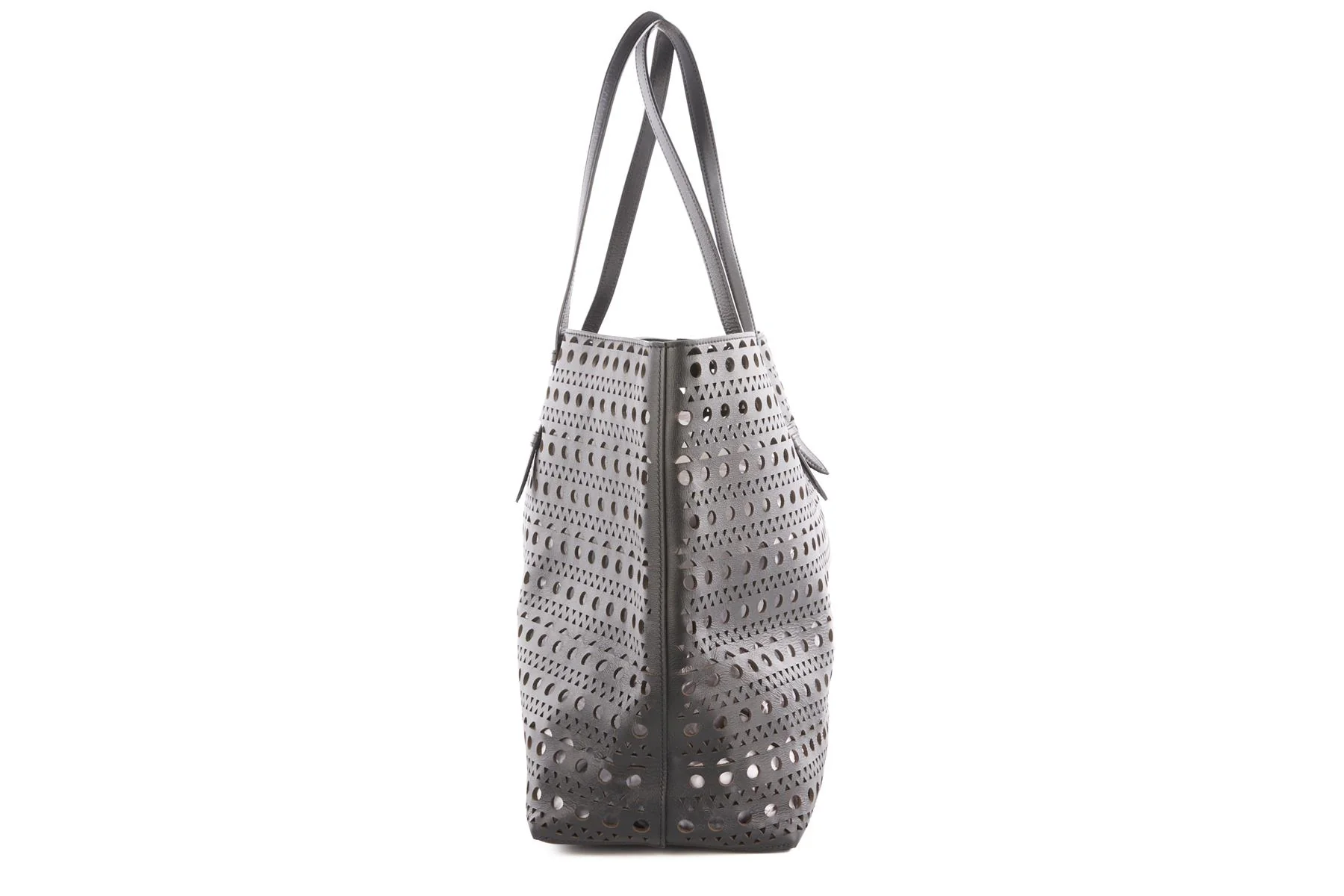 ALAÏA BLACK LE MINA 44 VIENNE LEATHER SHOULDER BAG - Image 5