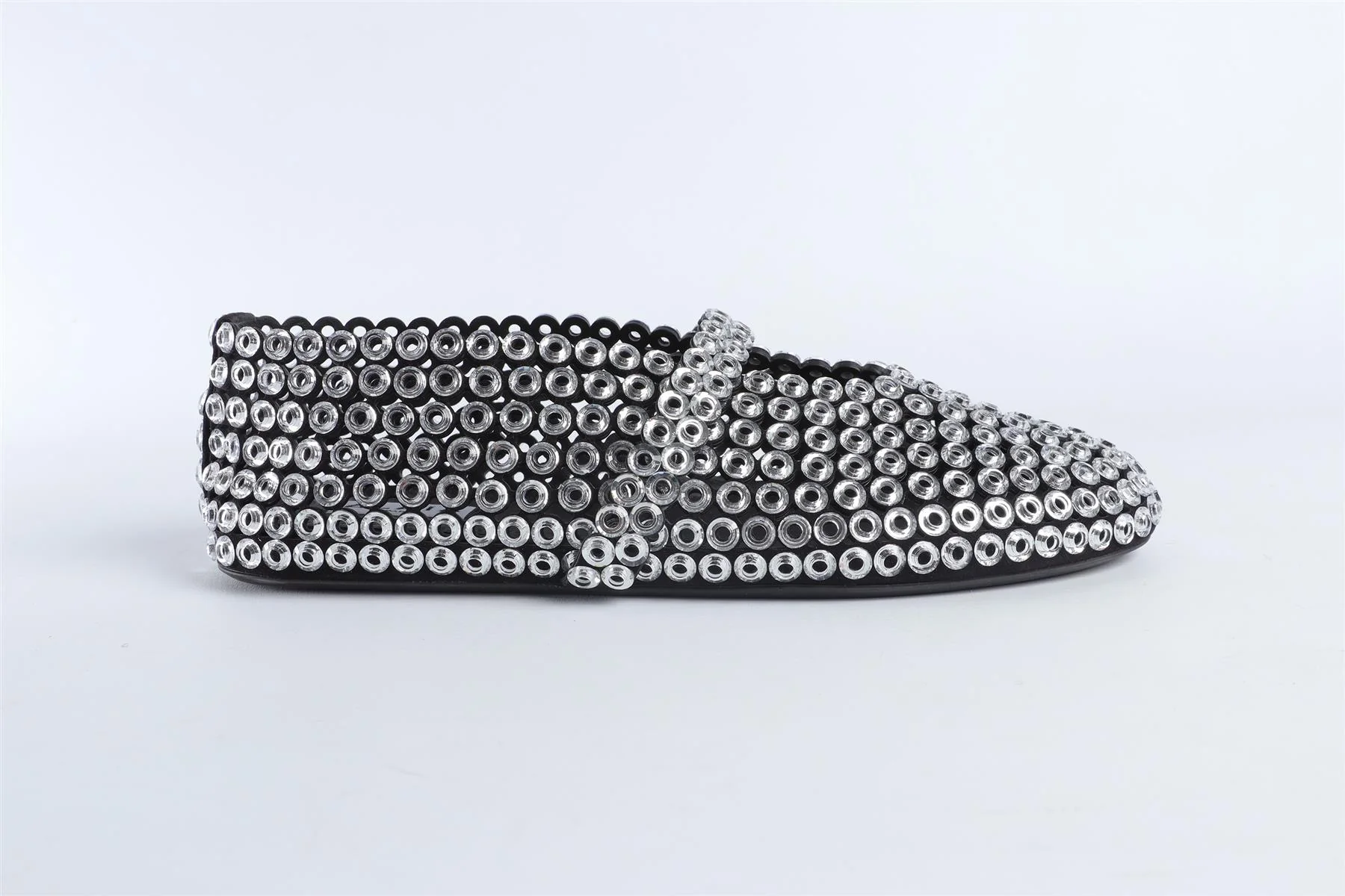 ALAÏA BLACK SUEDE BALLET FLATS EU 38 UK 5 US 8 - Image 2