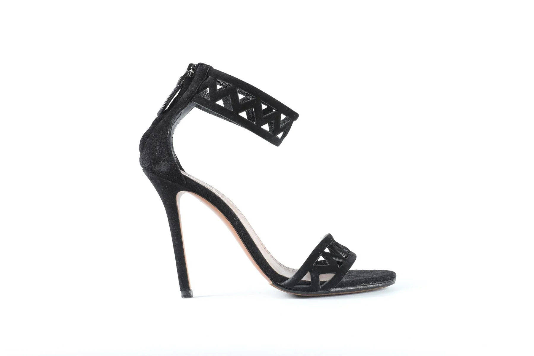 ALAÏA BLACK SUEDE SANDALS EU 35.5 UK 2.5 US 5.5 - Image 2