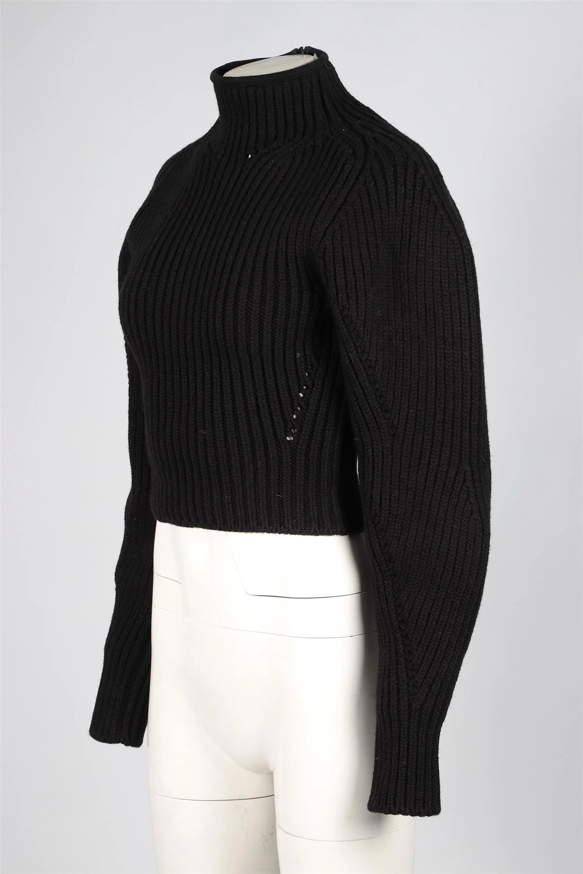 ALAÏA BLACK WOOL SWEATER FR 36 UK 8 - Image 3