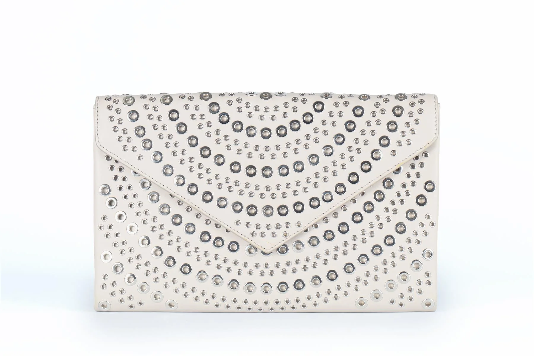 ALAÏA GREY LEATHER CLUTCH - Image 2