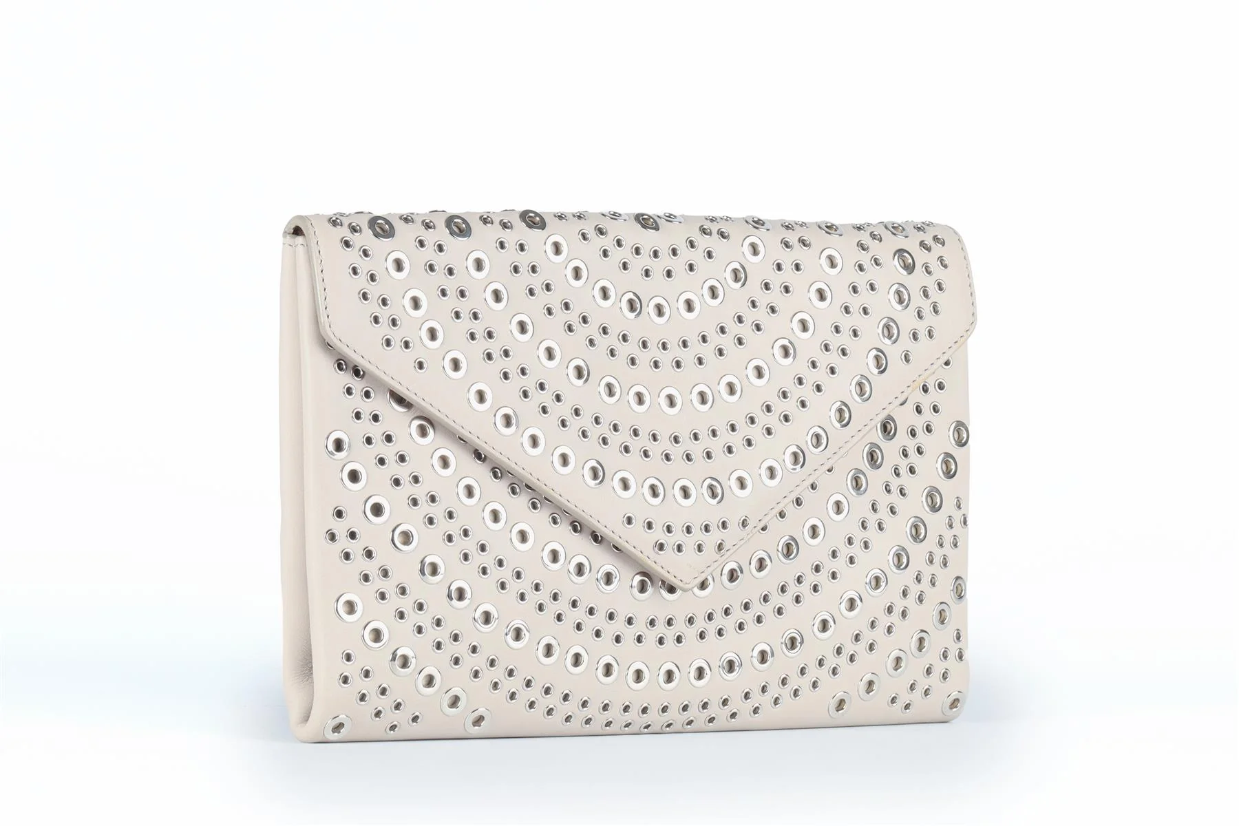 ALAÏA GREY LEATHER CLUTCH - Image 3
