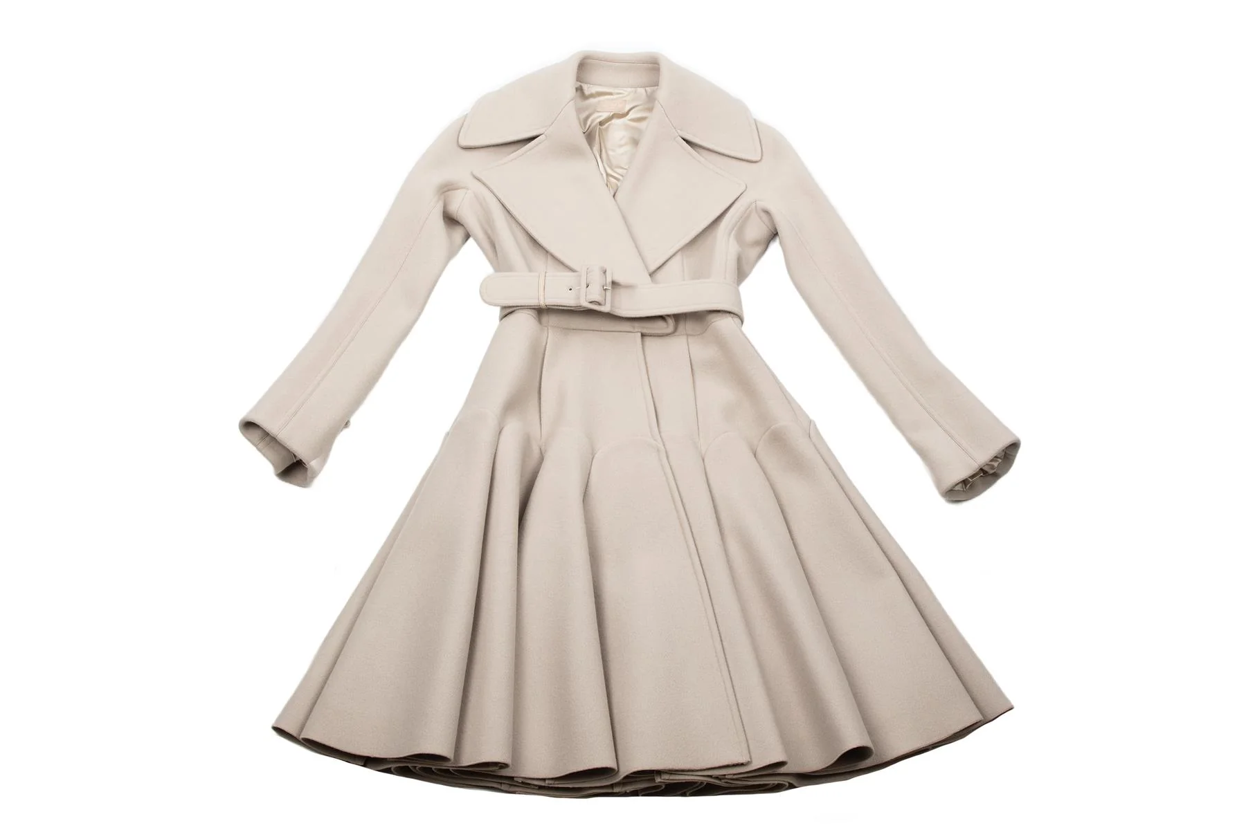 ALAÏA GREY WOOL COAT FR 38 UK 10 - Image 2