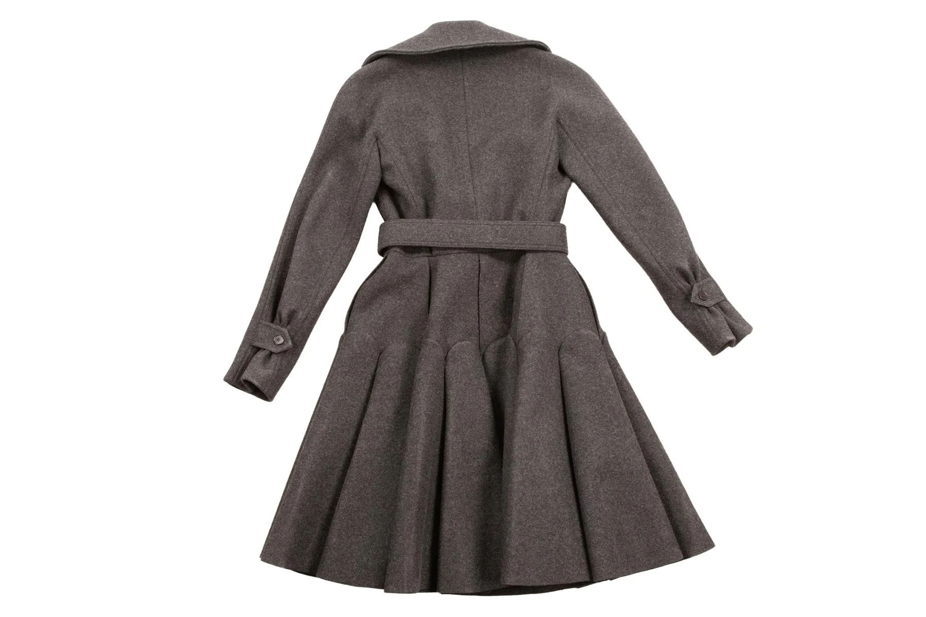 ALAÏA GREY WOOL COAT FR 38 UK 10 - Image 4