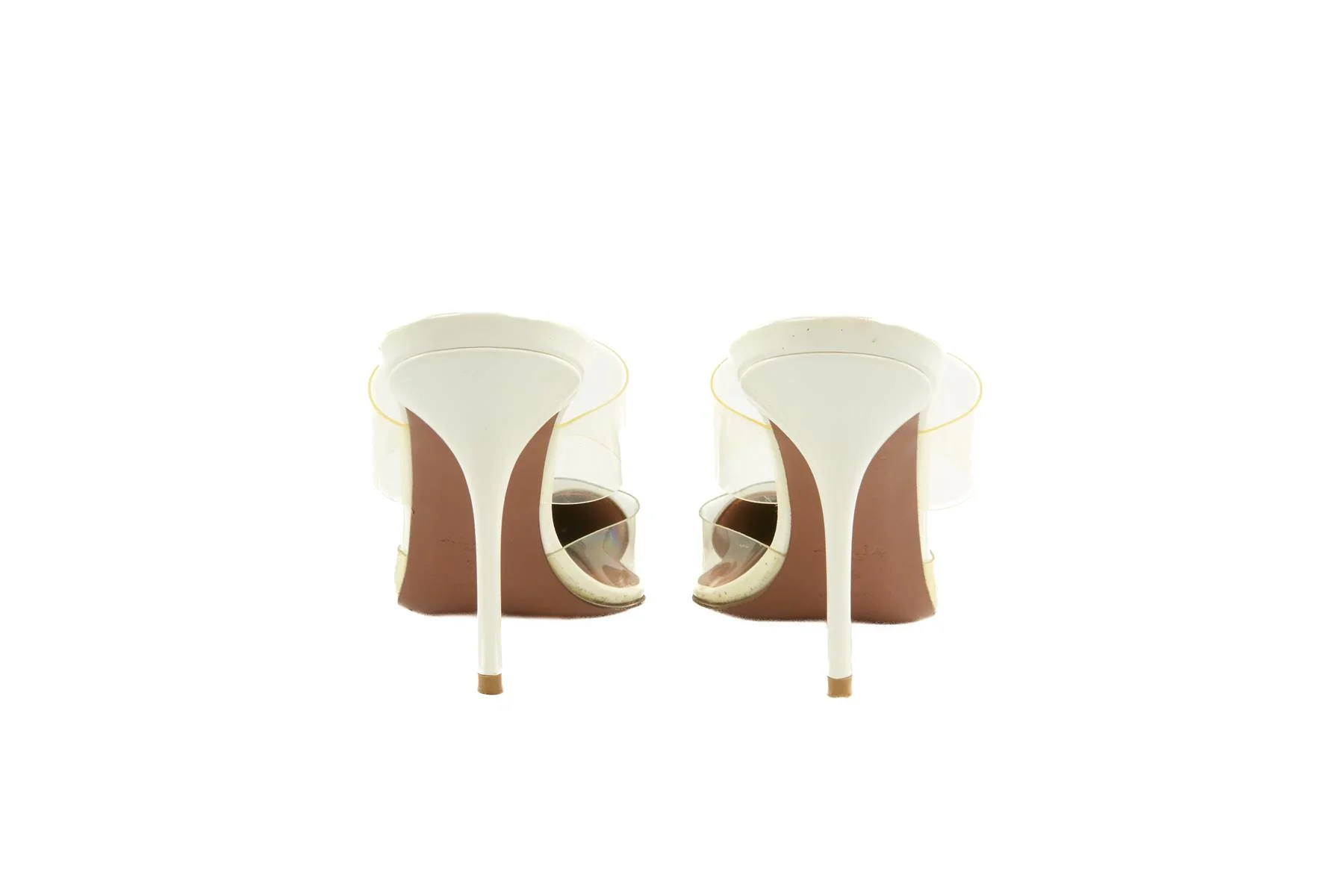ALAÏA WHITE CŒUR PATENT LEATHER MULES EU 39 UK 6 US 9 - Image 5