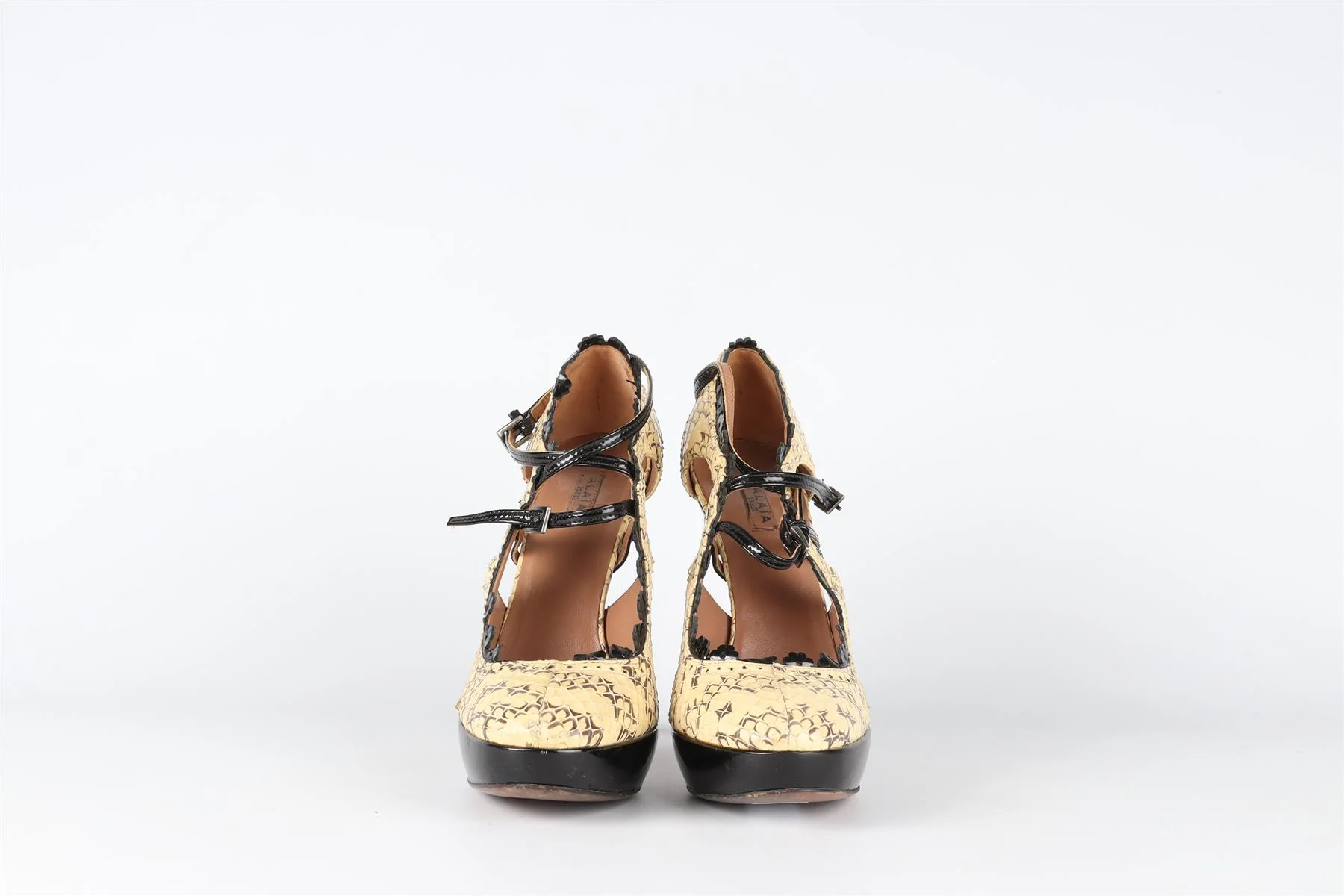 ALAÏA  YELLOW SNAKESKIN PUMPS EU 37.5 UK 4.5 US 7.5 - Image 3
